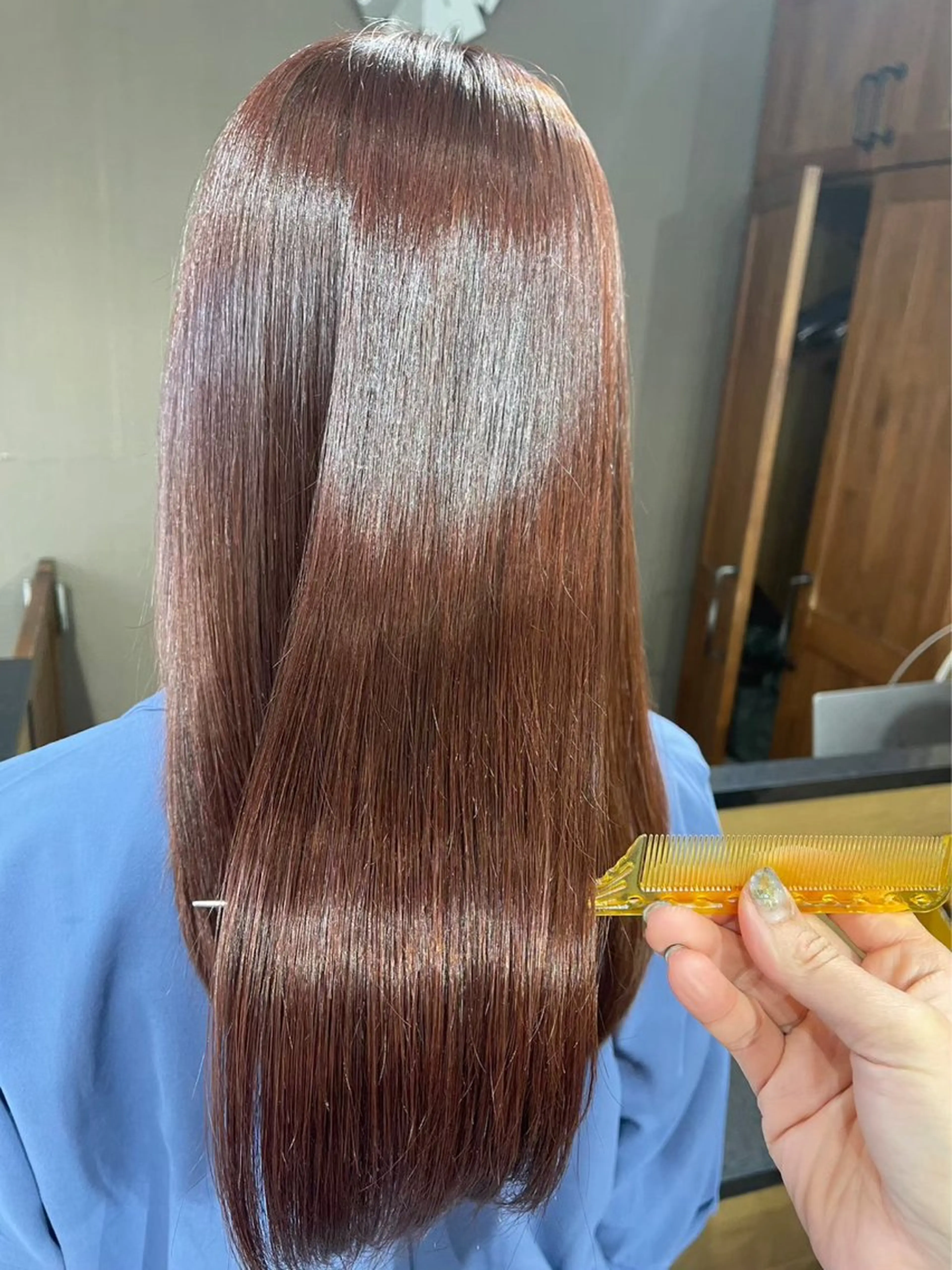 セミロング トリートメント 髪質改善ストレート/ 廣瀬のヘアスタイル