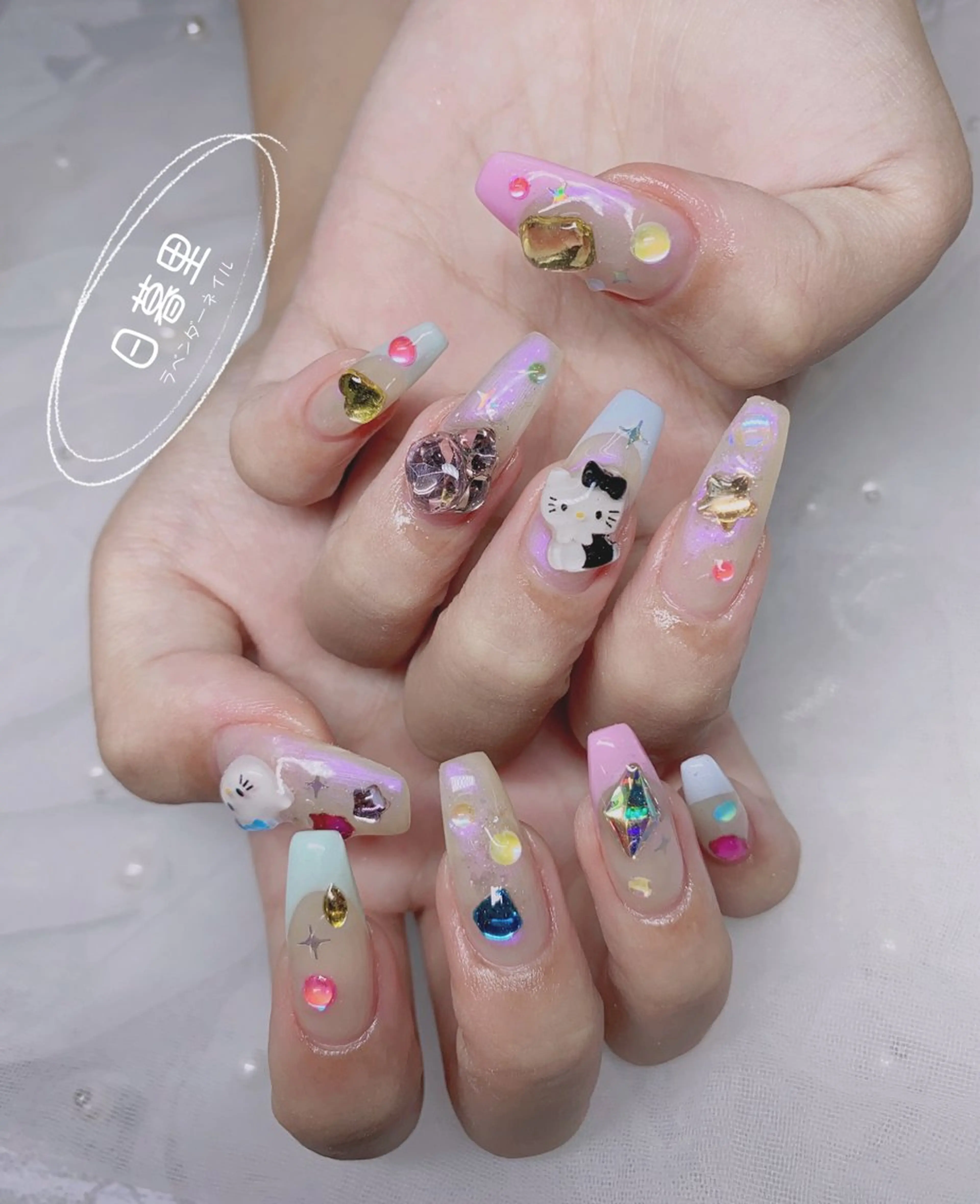 ネイル ラベンダー💖日暮里 ルル💖ネイルのネイルデザイン