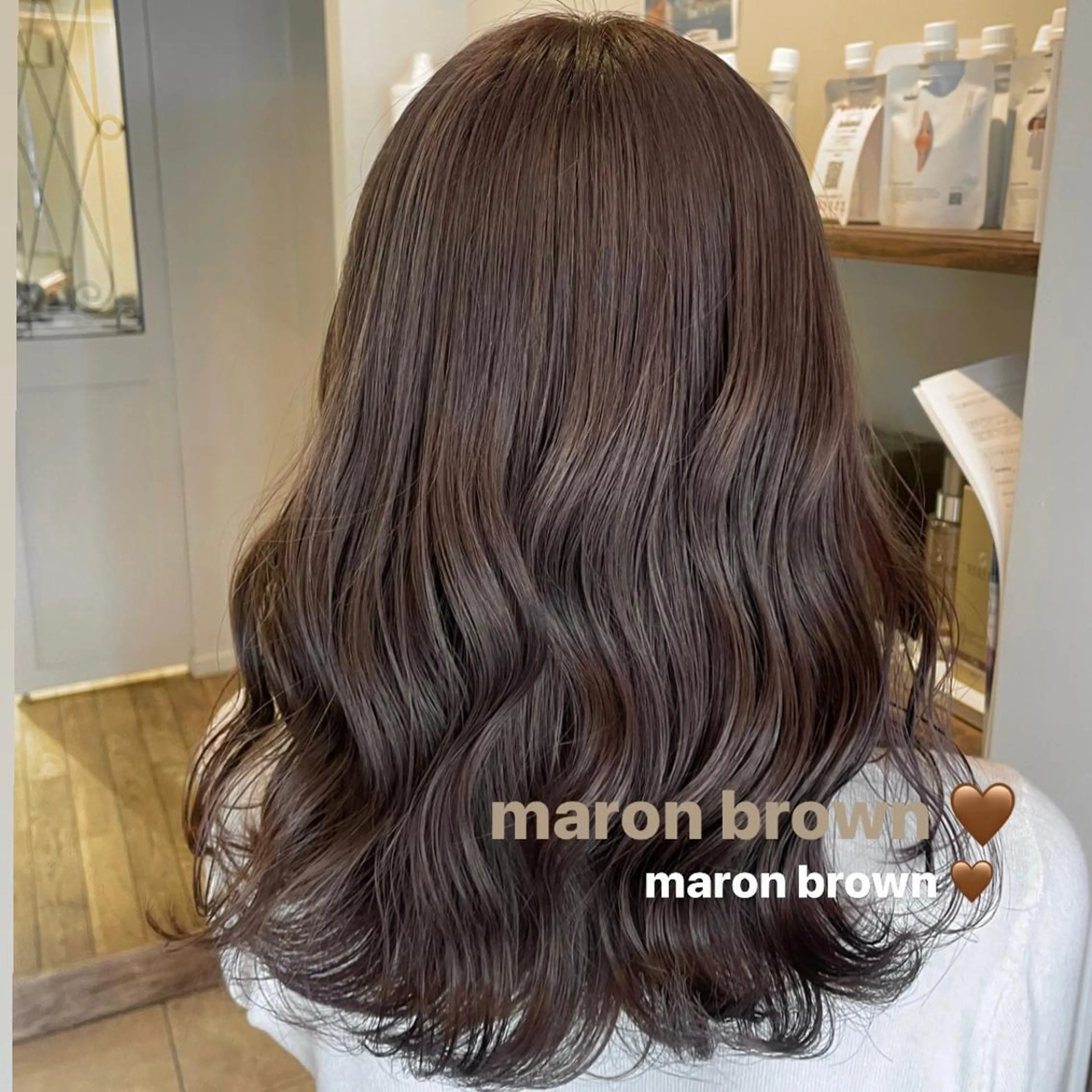 ミディアム カラー ヘアカラー ミルクティー/ SACHIKAのヘアスタイル