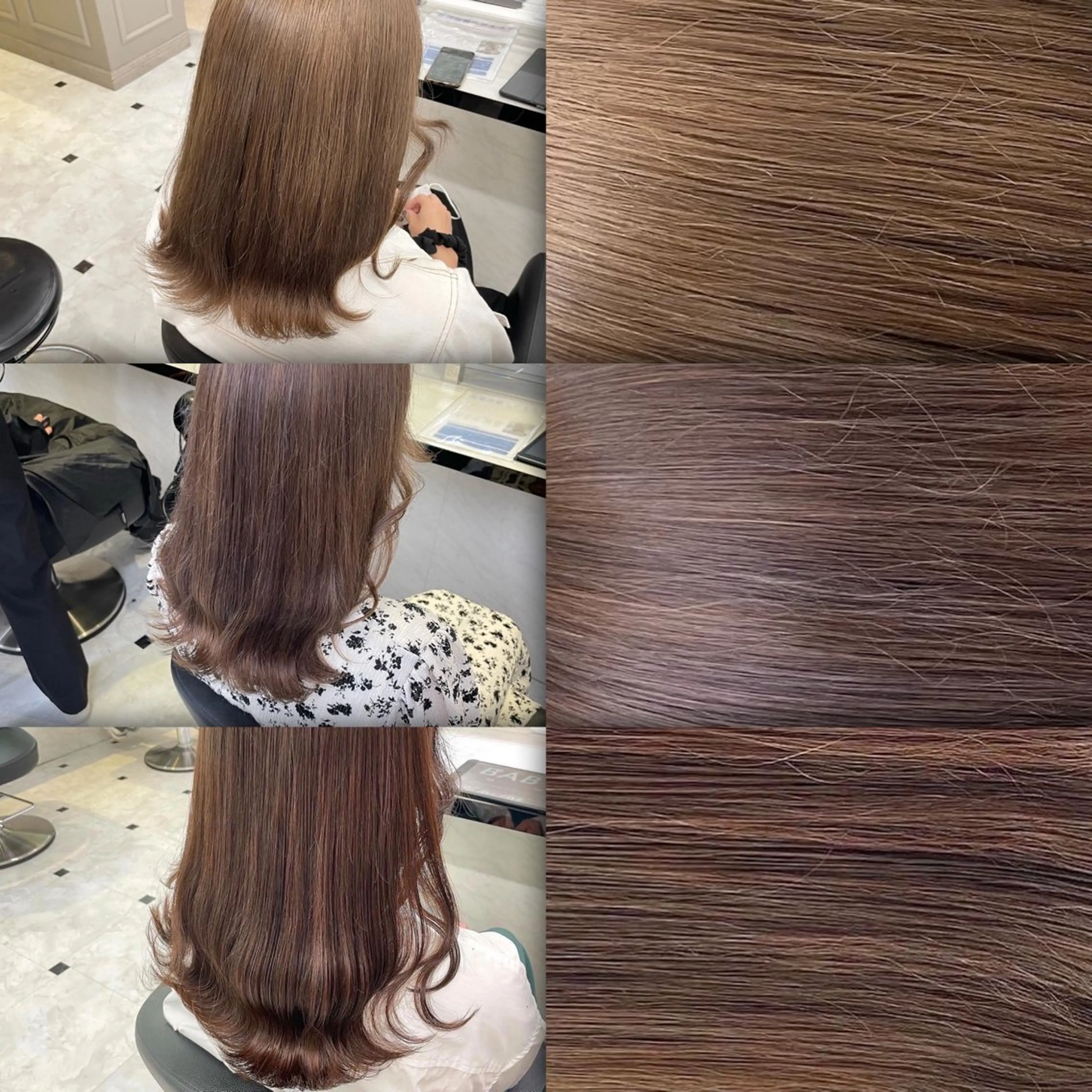 セミロング カラー ヘアアレンジ 💖艶と似合わせ💖 カラーカット💖のヘアスタイル