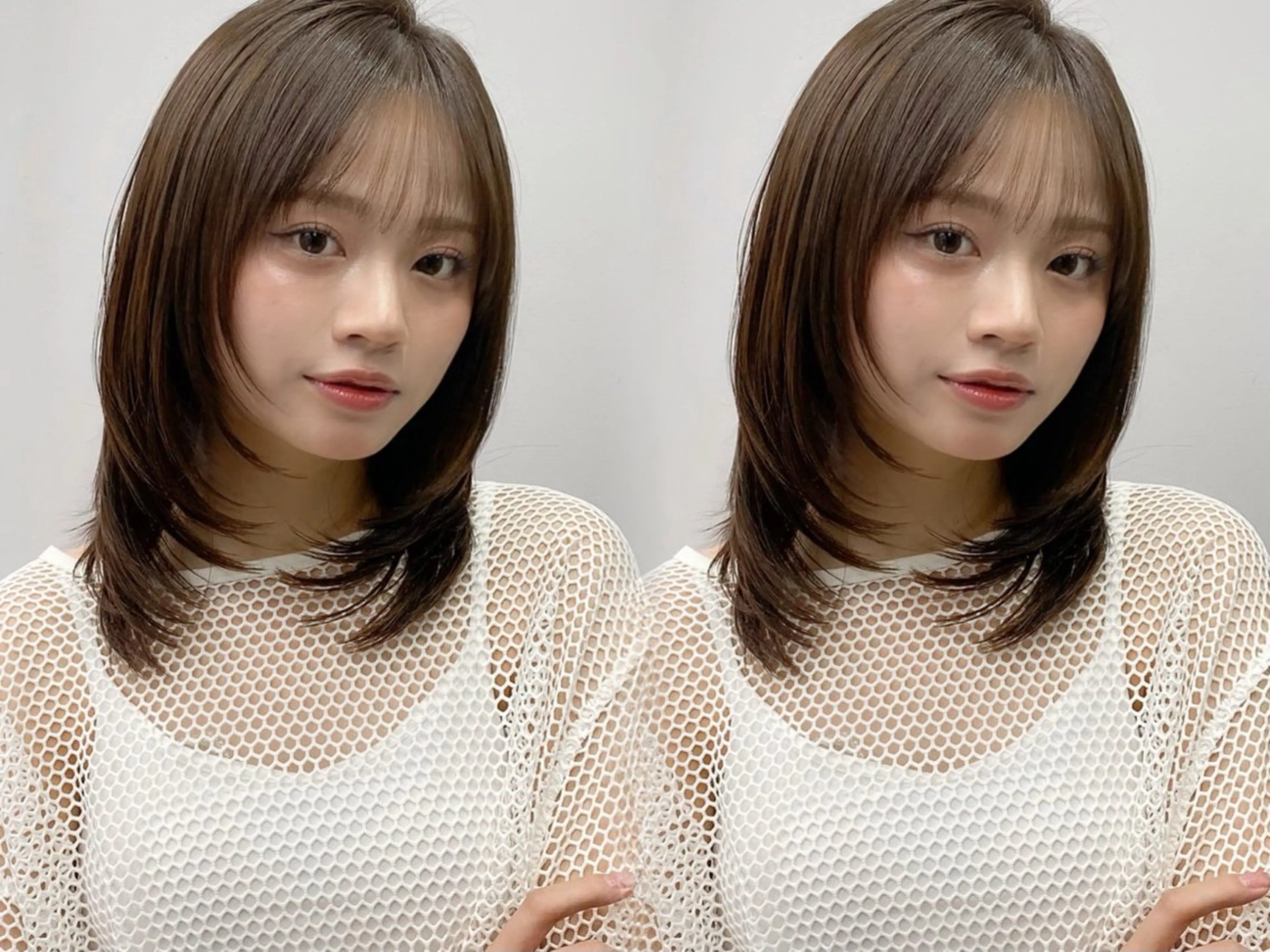 セミロング カラー レイヤーカット 縮毛矯正 カット ヘアカラー トリートメント etora渋谷店所属・レイヤー×髪質改善✨ 渋谷/佐藤侑哉のヘアスタイル