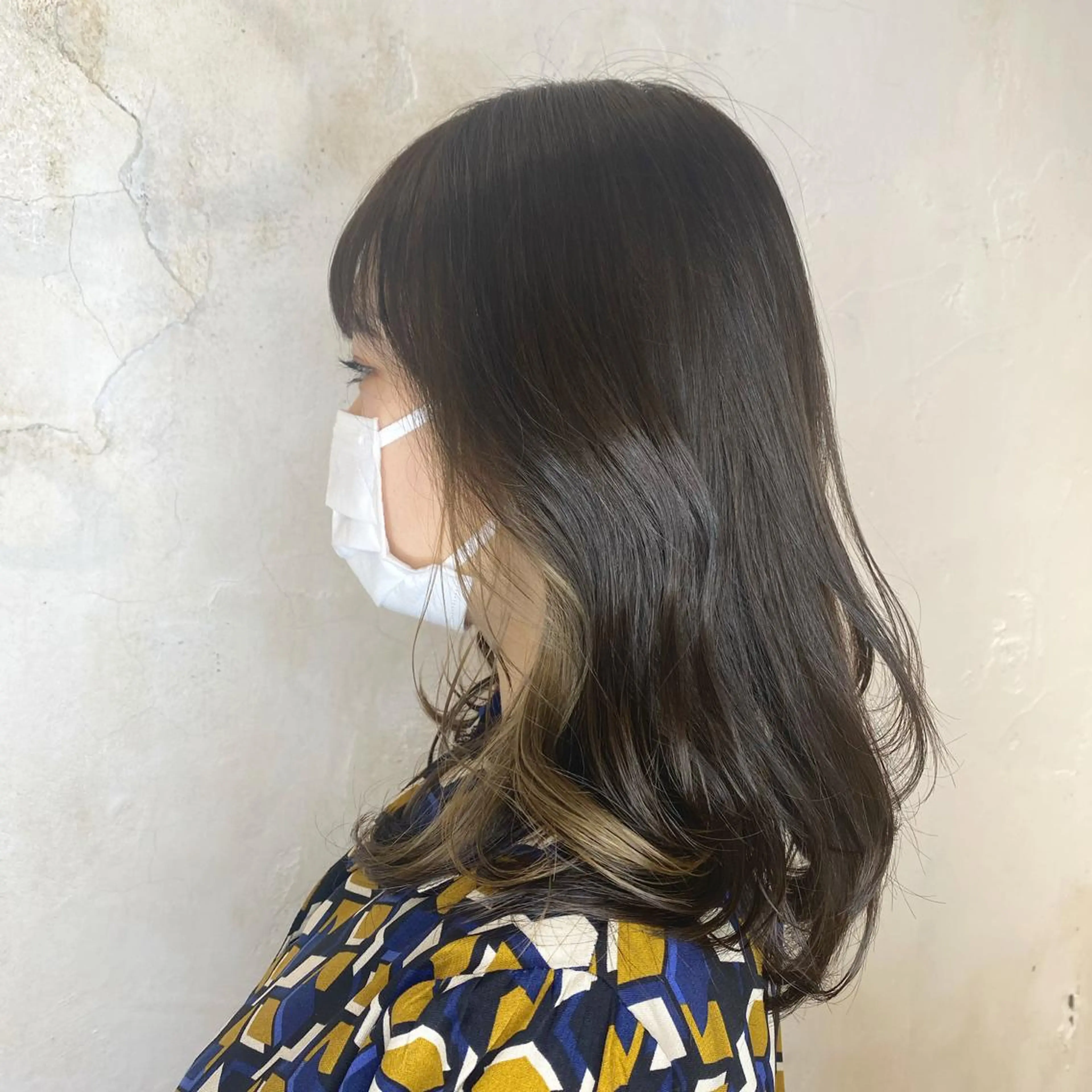 セミロング カラー 【透明感カラー】 harunaのヘアスタイル