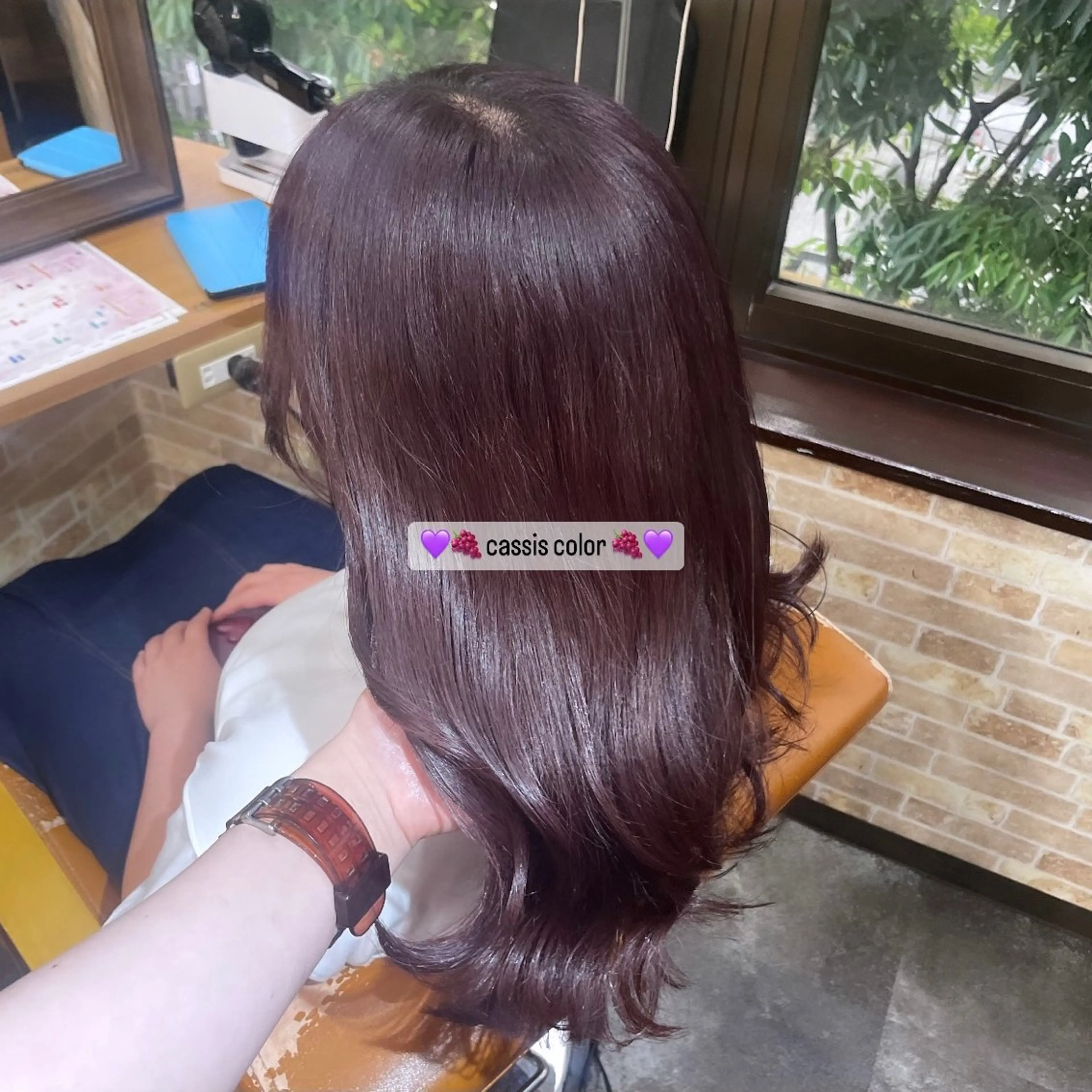 セミロング カラー 𝐑𝐢𝐤𝐚 ໒꒱♡のヘアスタイル