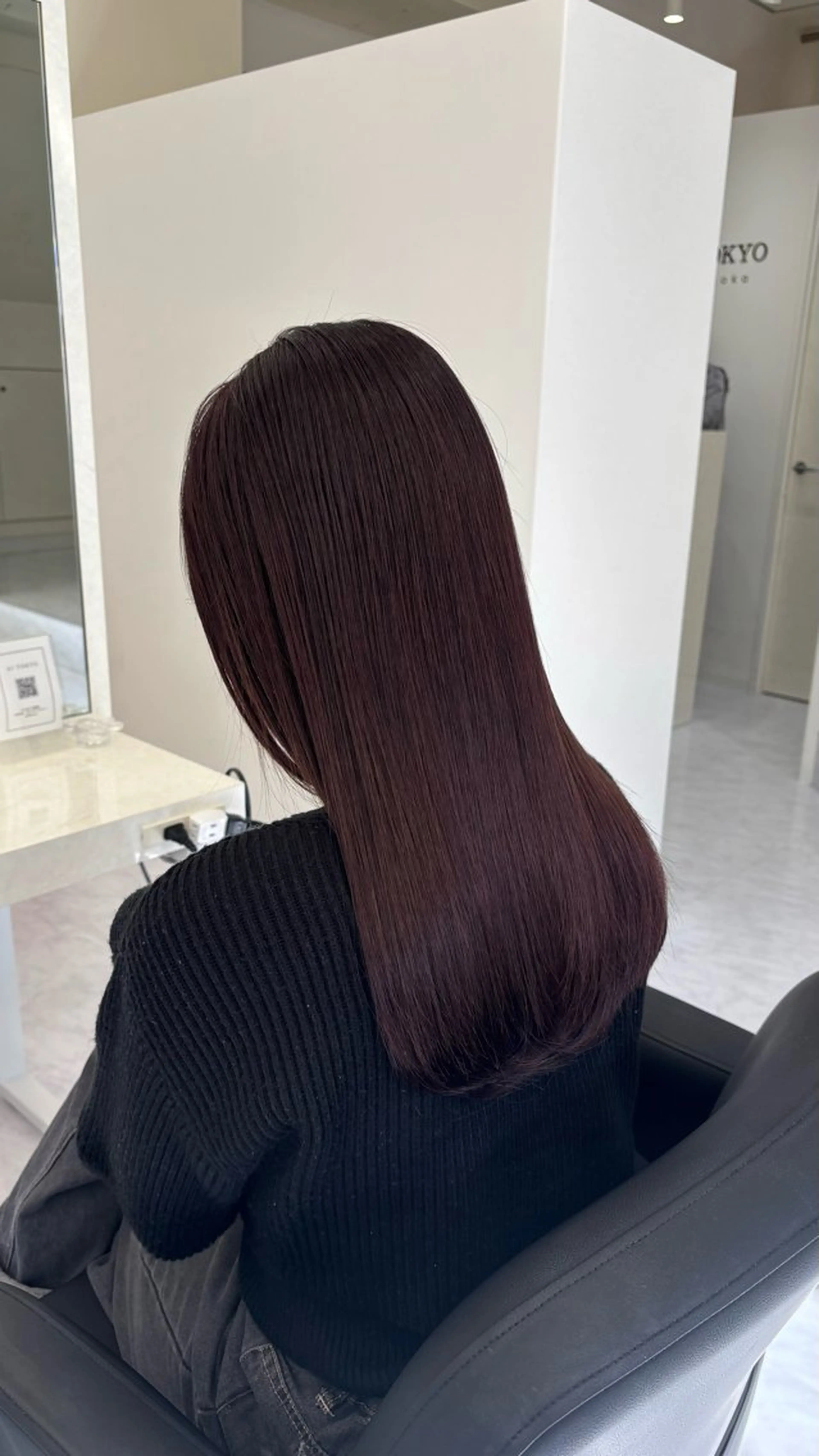 セミロング カラー ブリーチ ブリーチなしカラー レッドカラー ヘアカラー Ayano‪‪🎀似 合わせ×透明感🎀のヘアスタイル