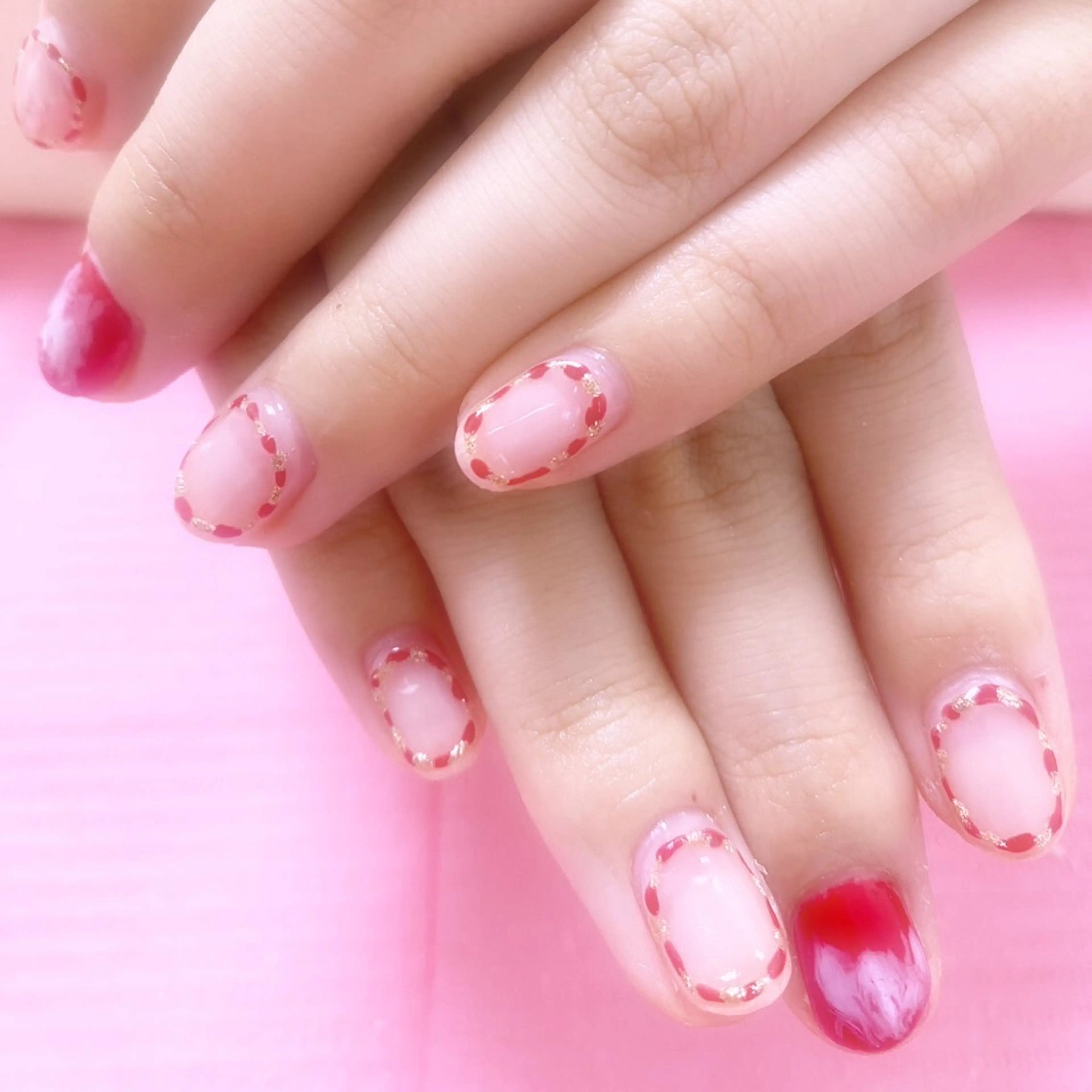 ネイル ハンドネイル 梅島の ネイル屋さんのネイルデザイン