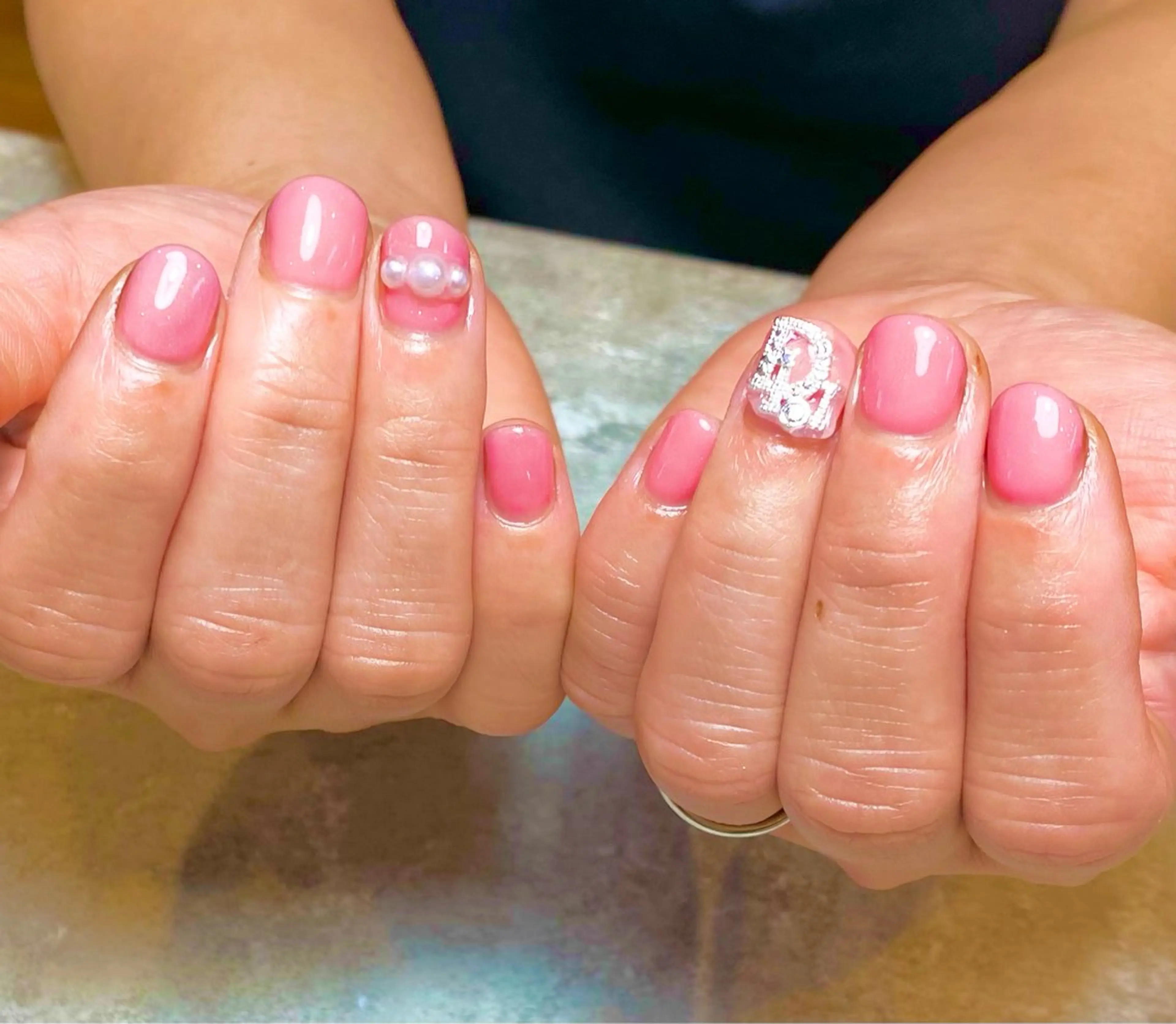 ネイル ワンカラーネイル ピンク ハンドネイル Narumi nailのネイルデザイン