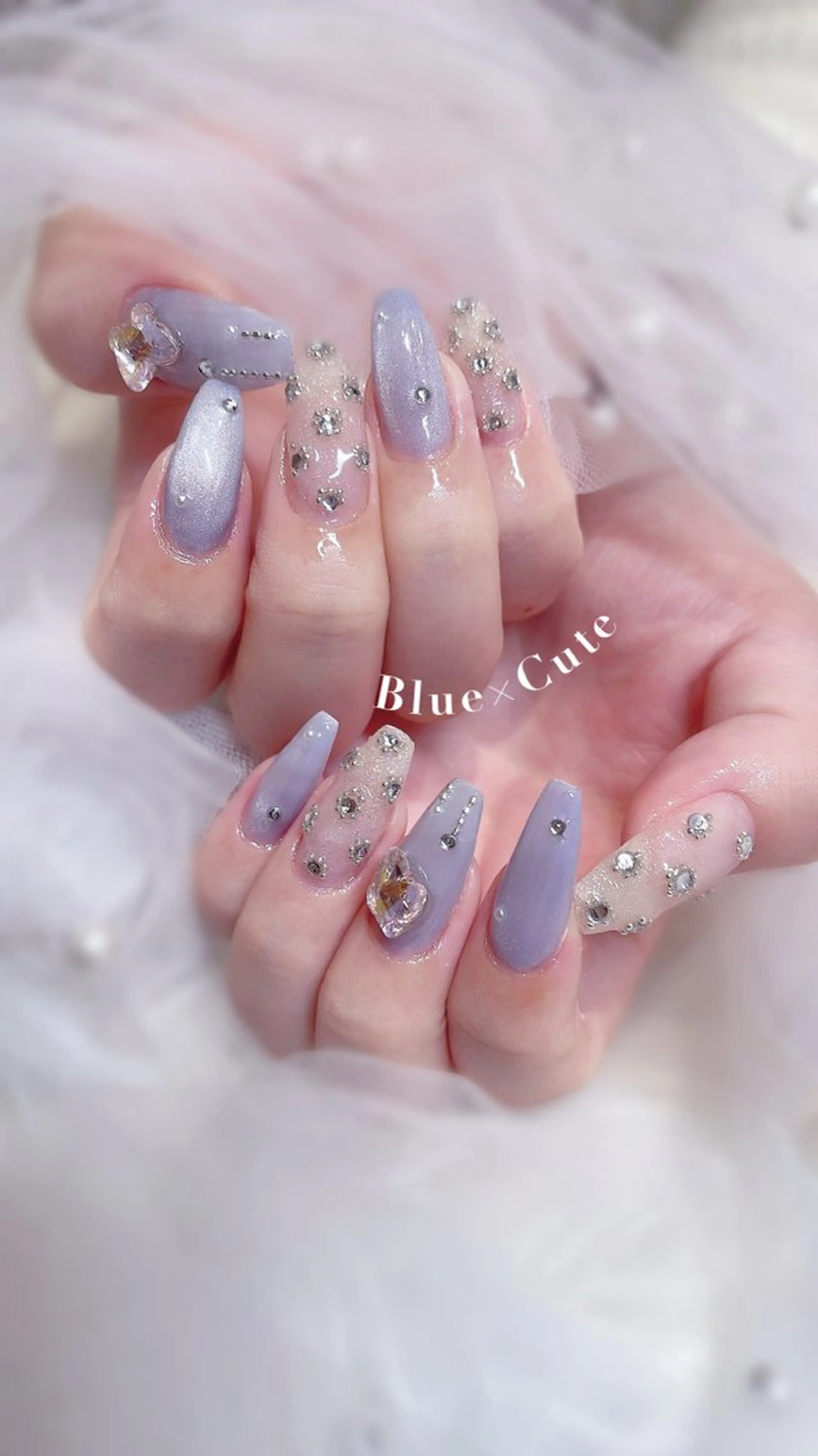 ネイル GO TODAY SHAiRE SALON原宿 Liber所属・️🫧もこ 艶感ネイル🫧のネイルデザイン