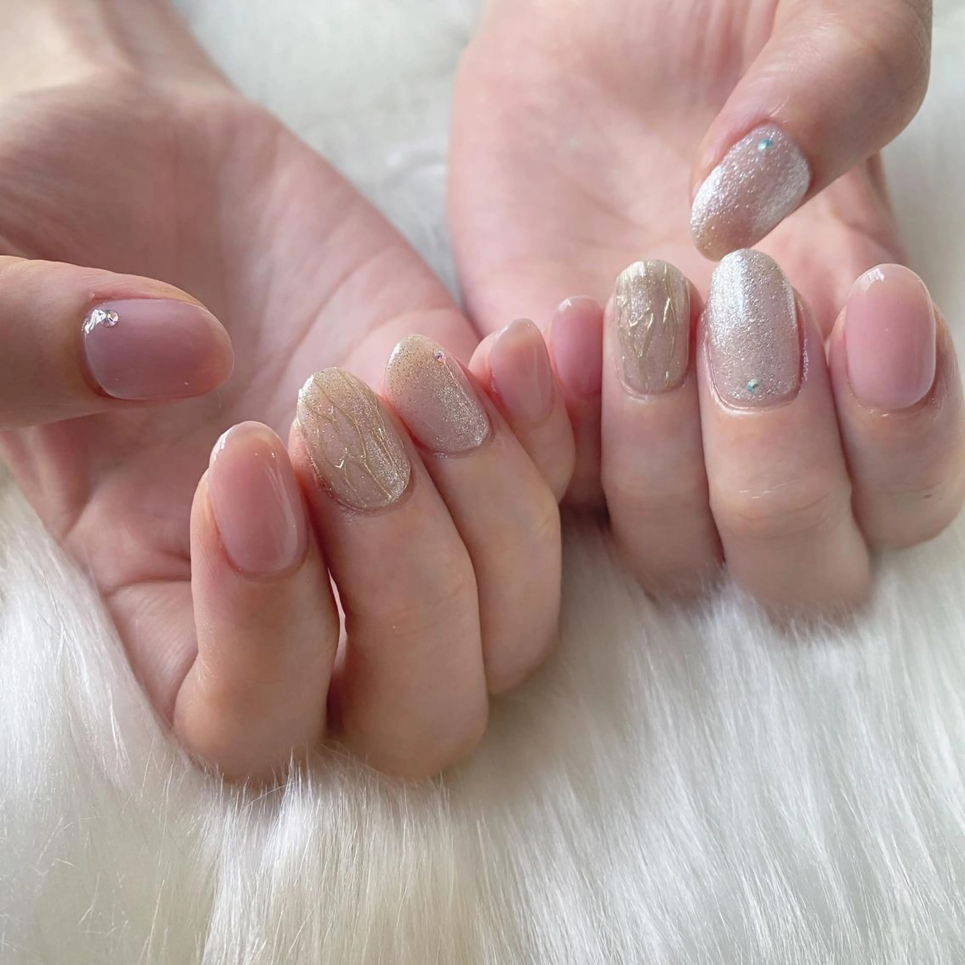 ネイル crystal ⭐︎ colorのネイルデザイン