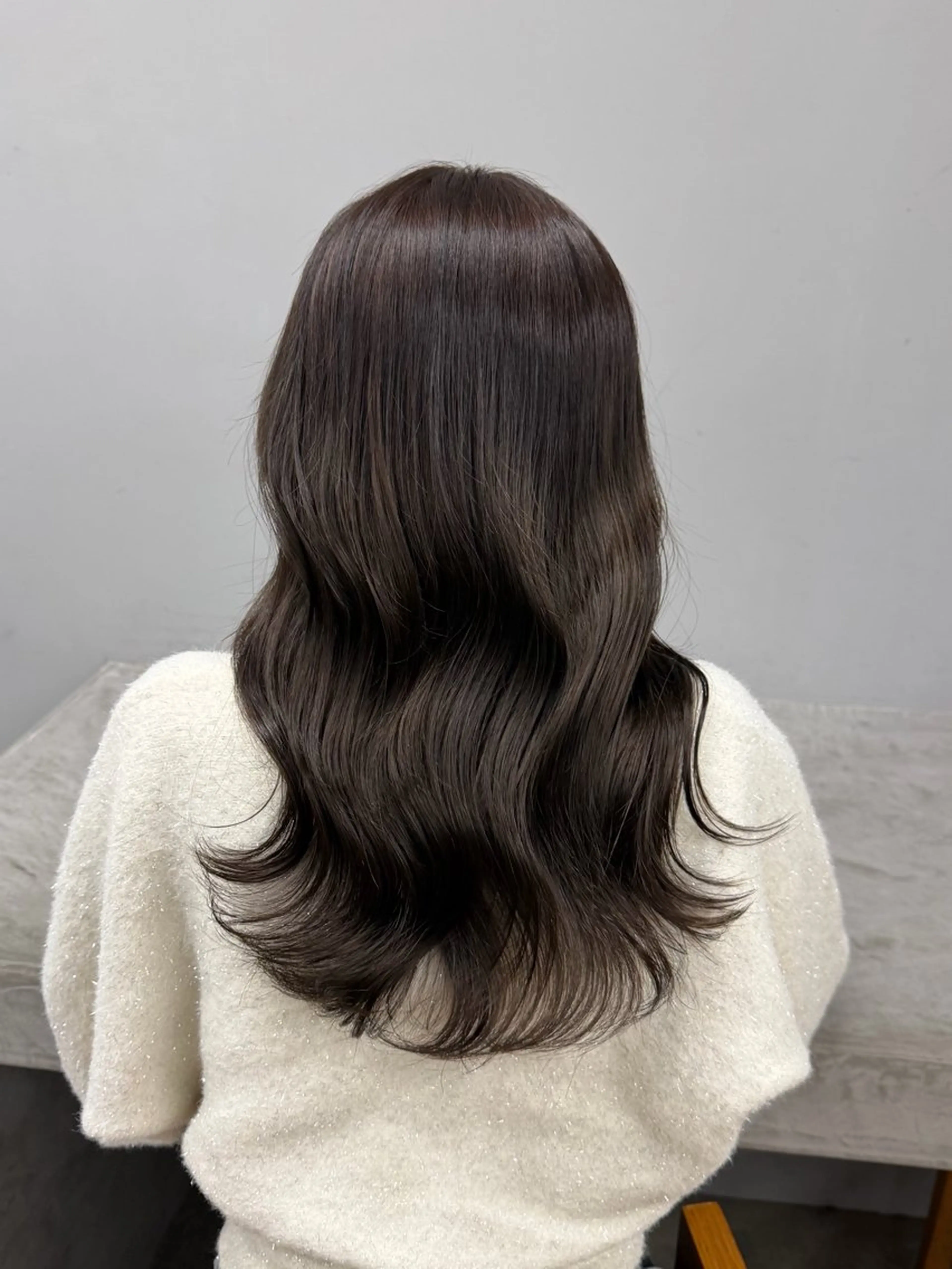 セミロング カラー ヘアカラー トリートメント 愛莉/ラベンダー/ ベージュ/ブラウンのヘアスタイル