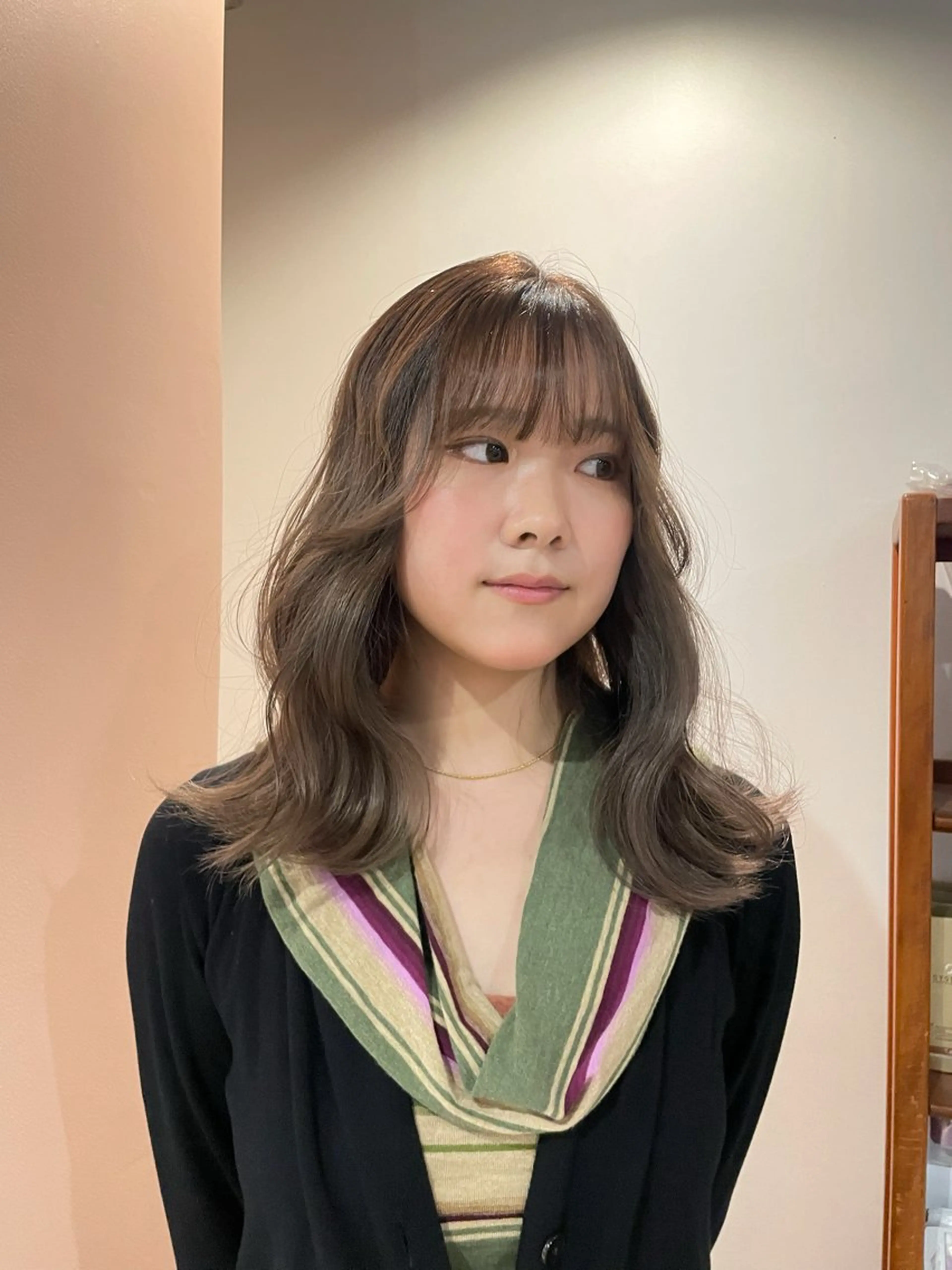 ミディアム カラー ゆるふわガーリーst yle🩰yuukaのヘアスタイル