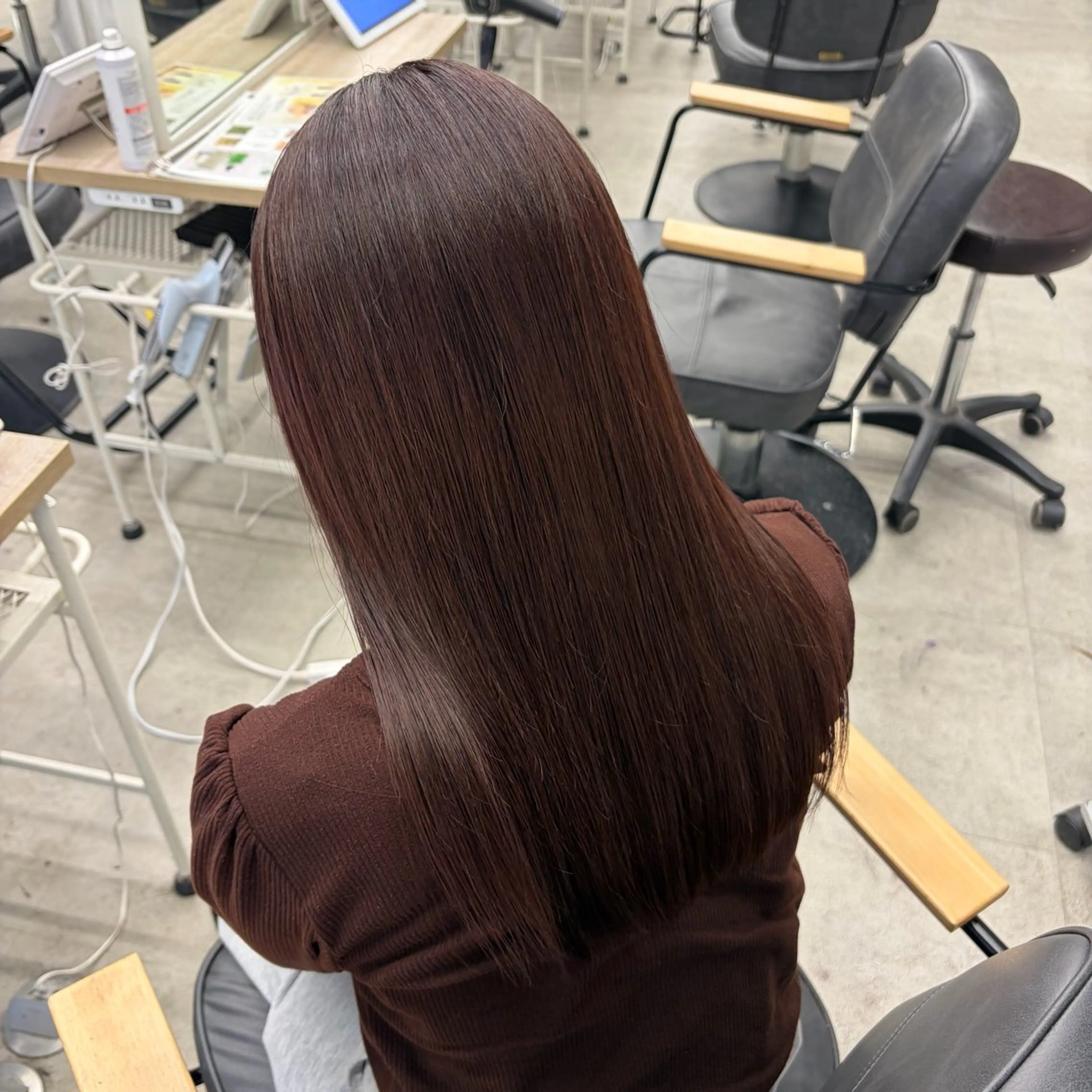 ロング カラー ヘアカラー ななみ.⋆𝜗𝜚 暖色艶カラー/まつパのヘアスタイル