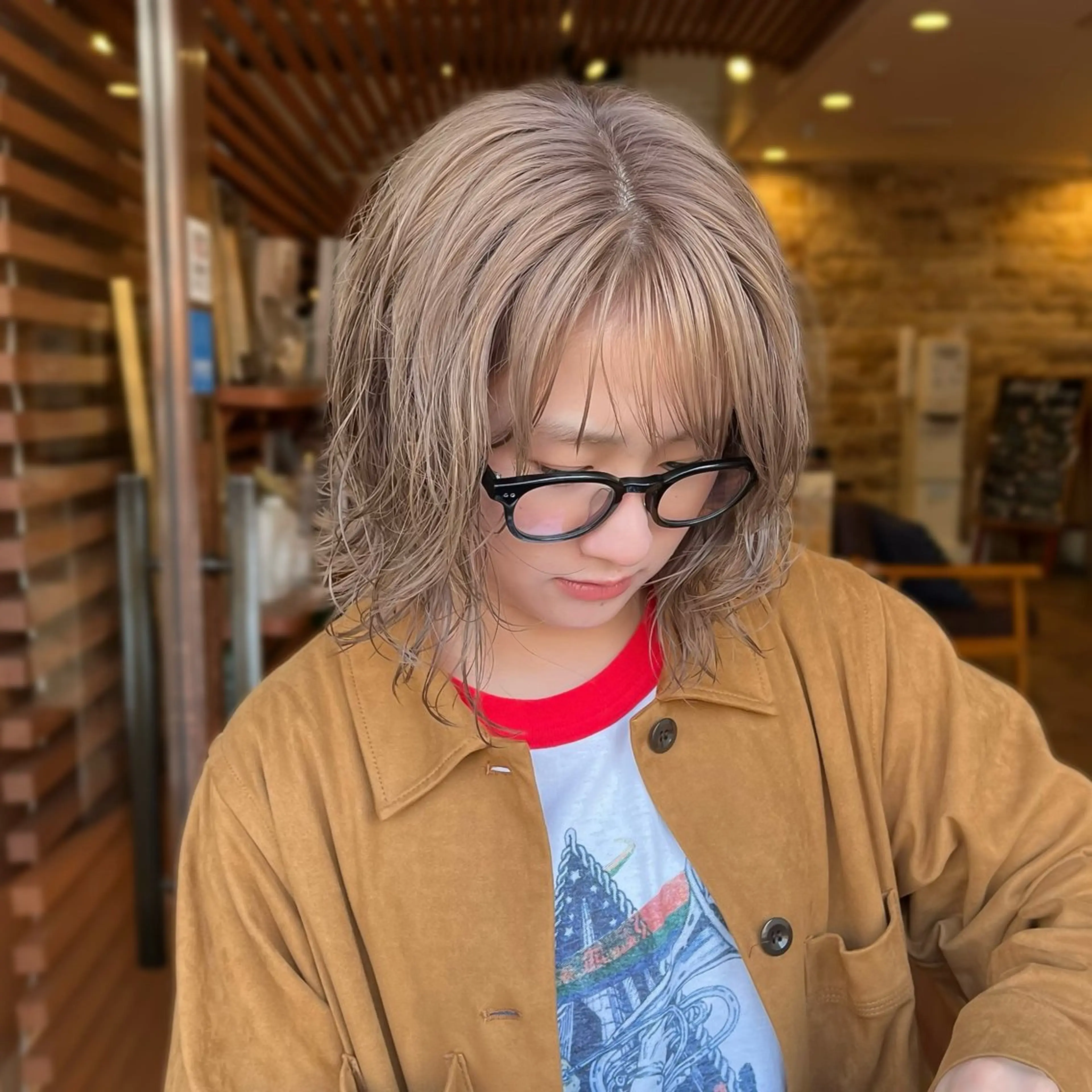 ショート カット ヘアカラー たおちゃん／レイヤー ／透明感カラーのヘアスタイル