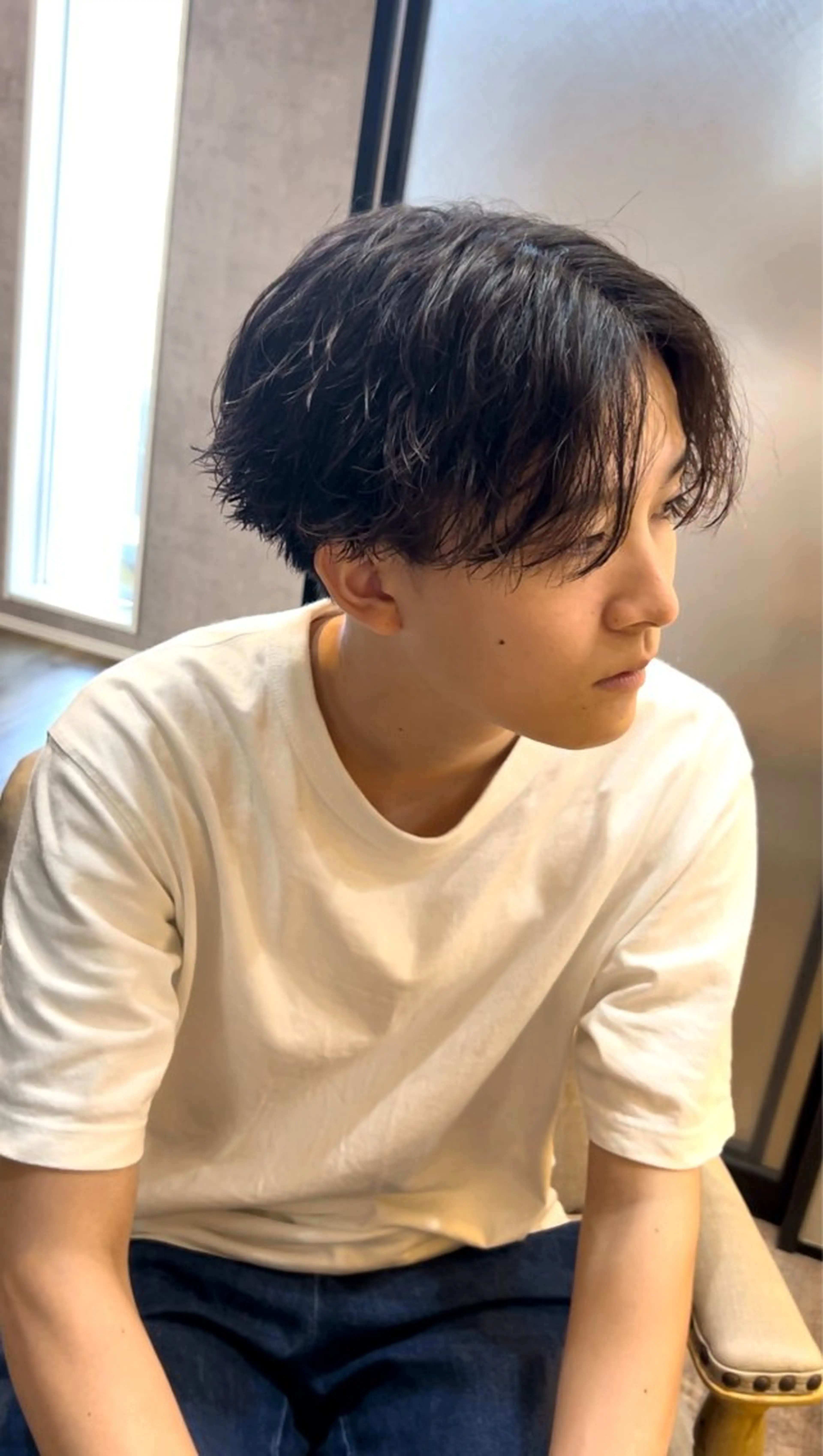 パーマ カット パーマ カイト/透明感カラー /メンズヘアのヘアスタイル