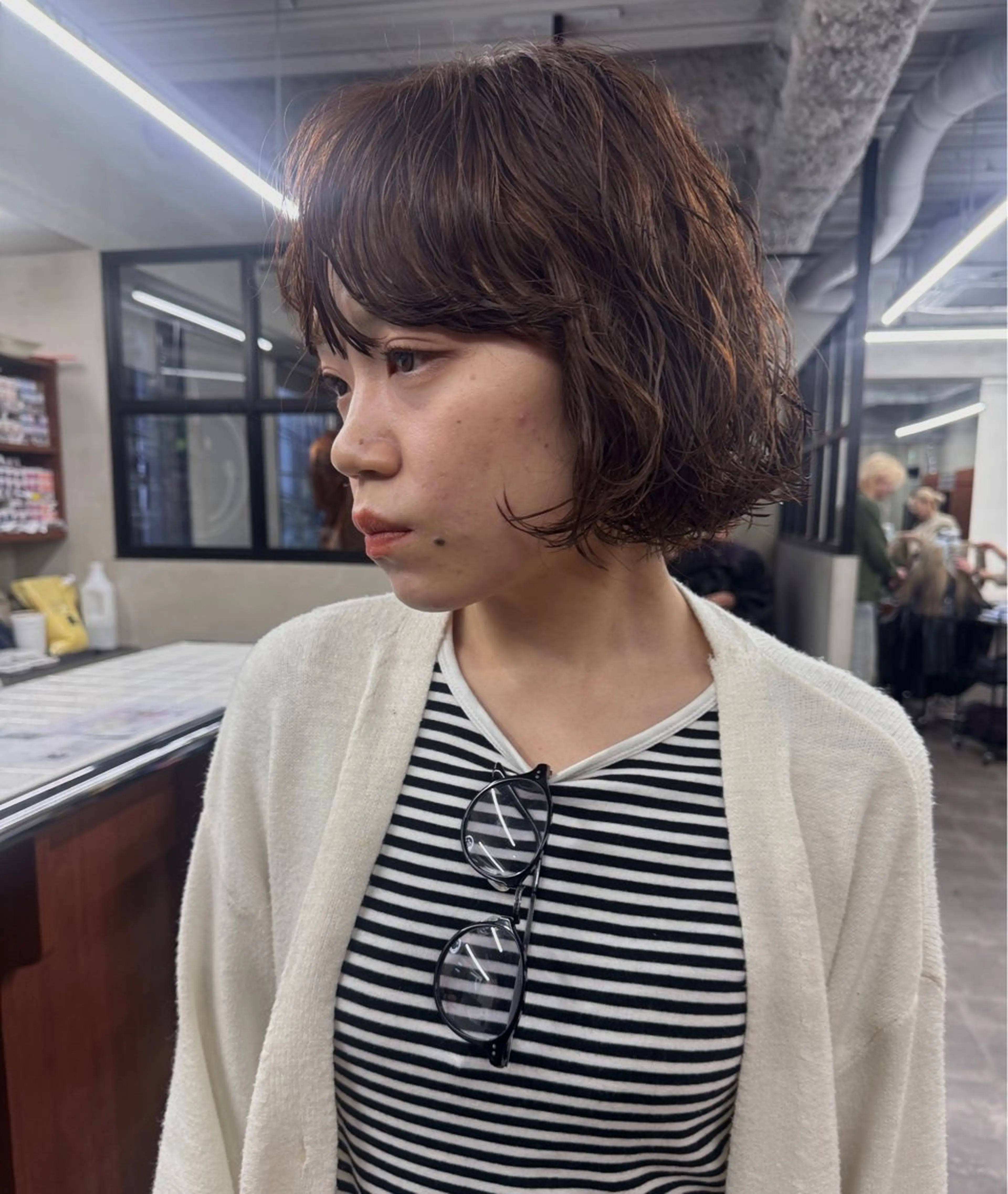 ショート カラー パーマ カラー/パーマ/ 鎌田健/渋谷のヘアスタイル