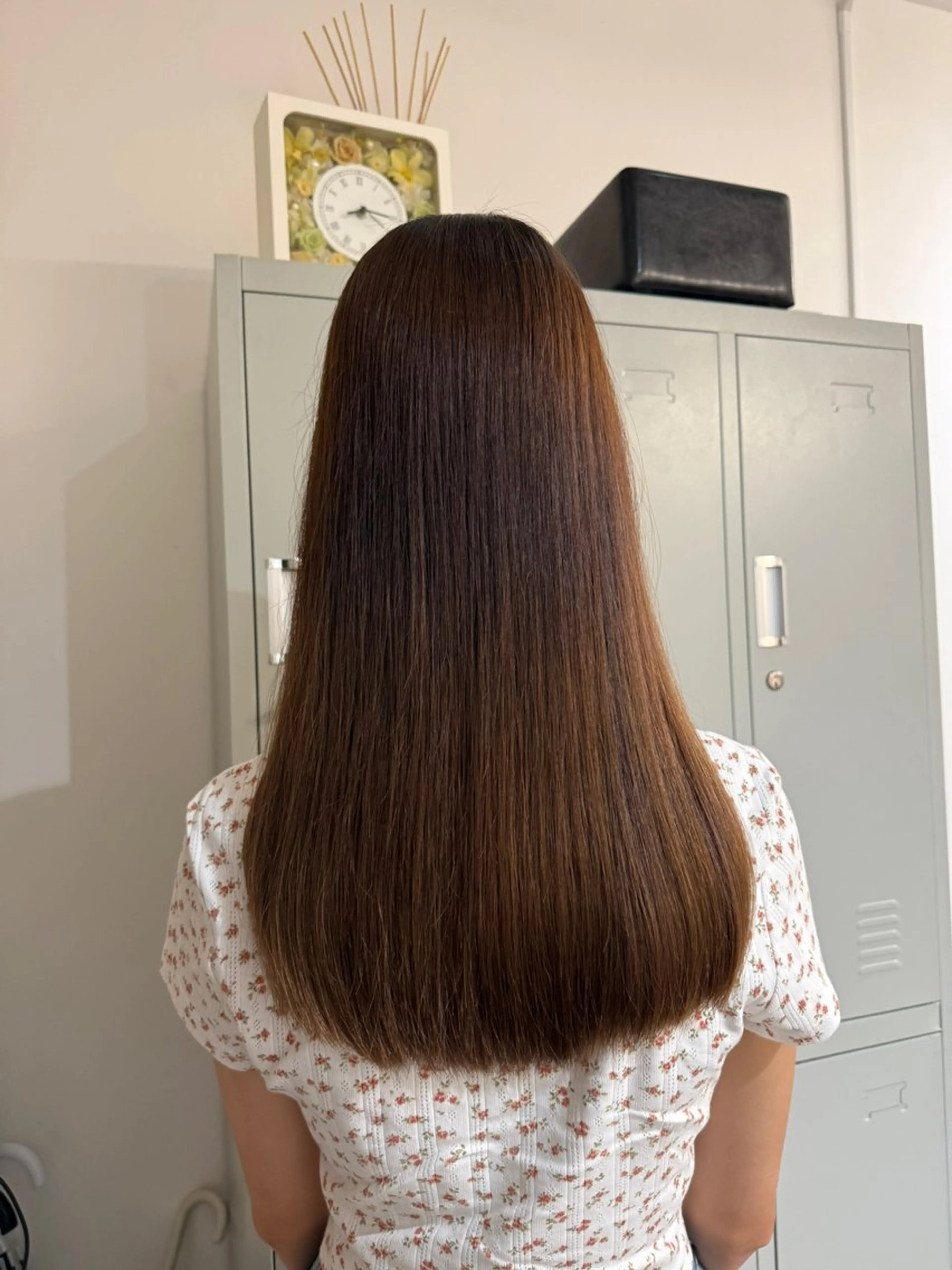 セミロング 透明感カラー🫧 🍒久留米美容室のヘアスタイル