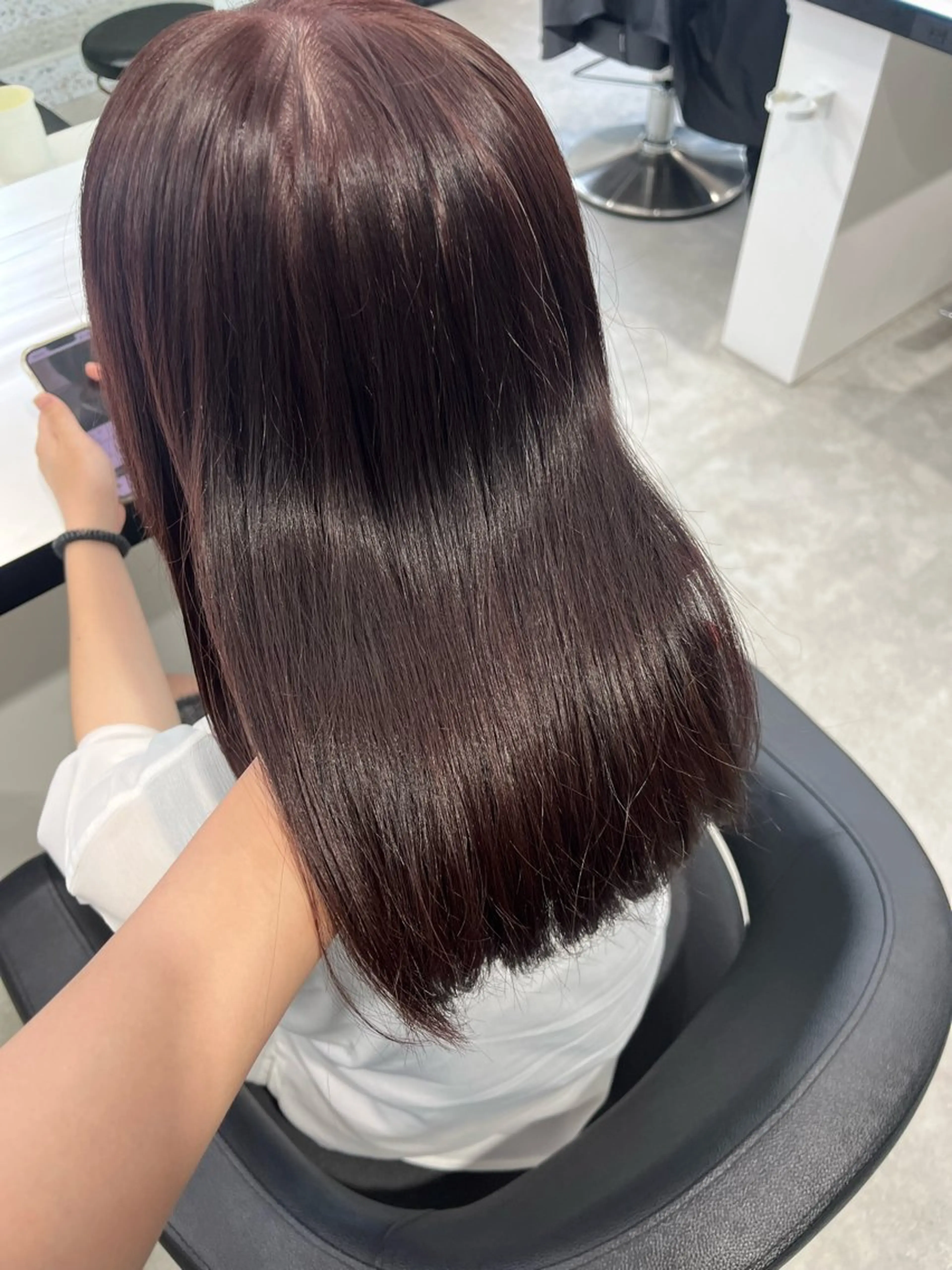 ミディアム カラー みう/仙台/暖色/ 艶髪/顔周りカット/のヘアスタイル