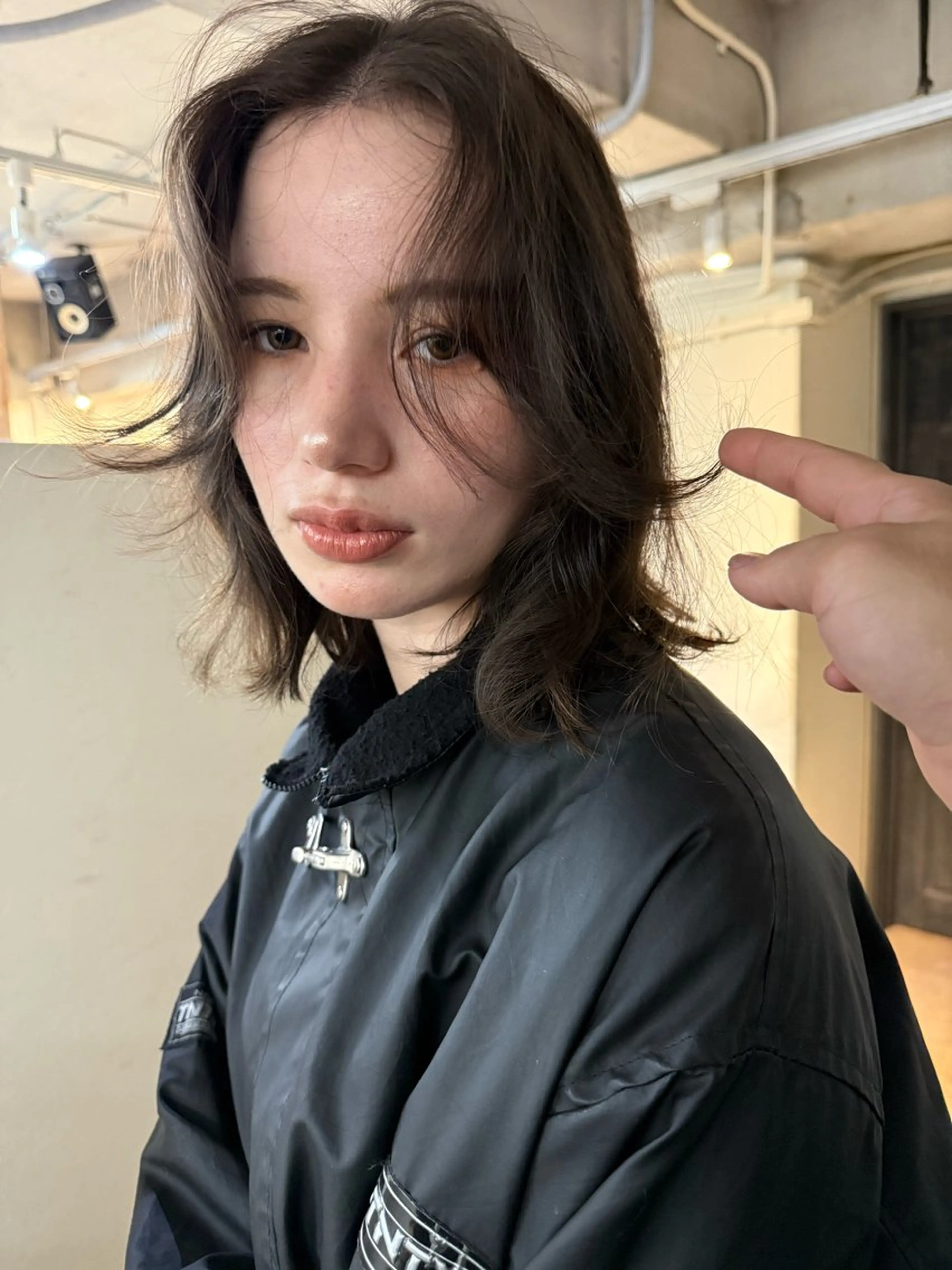 ショート カラー グレージュ オリーブグレージュ オリーブグレー カット ヘアカラー 森貴裕/ベージュ/ パーマ/オリーブのヘアスタイル