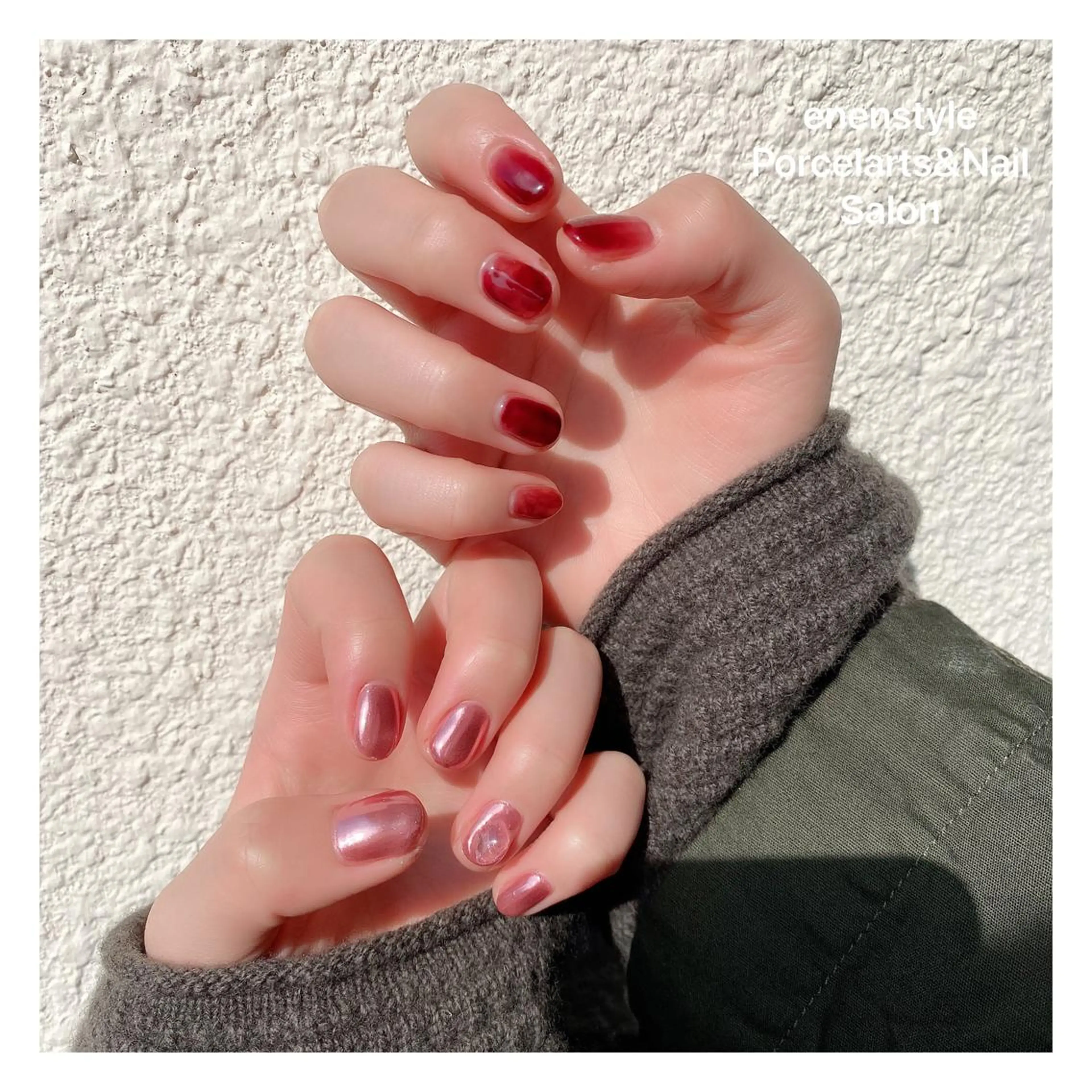 ショート ネイル ハンドネイル 👑enen style👑のネイルデザイン