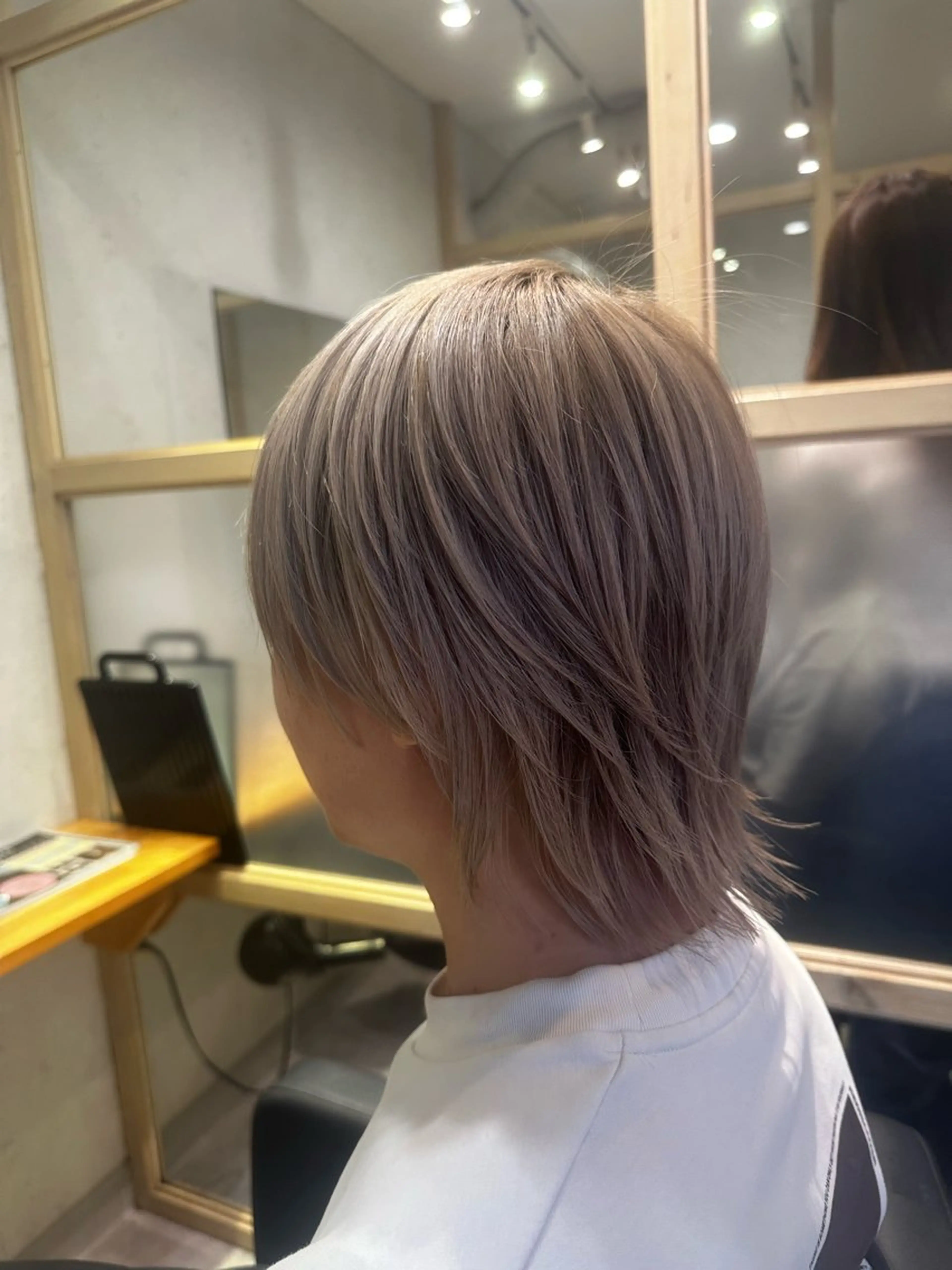 ミディアム カラー メンズ カット ヘアカラー トリートメント 上野1レイヤー上手い 美容師✂︎touiのヘアスタイル