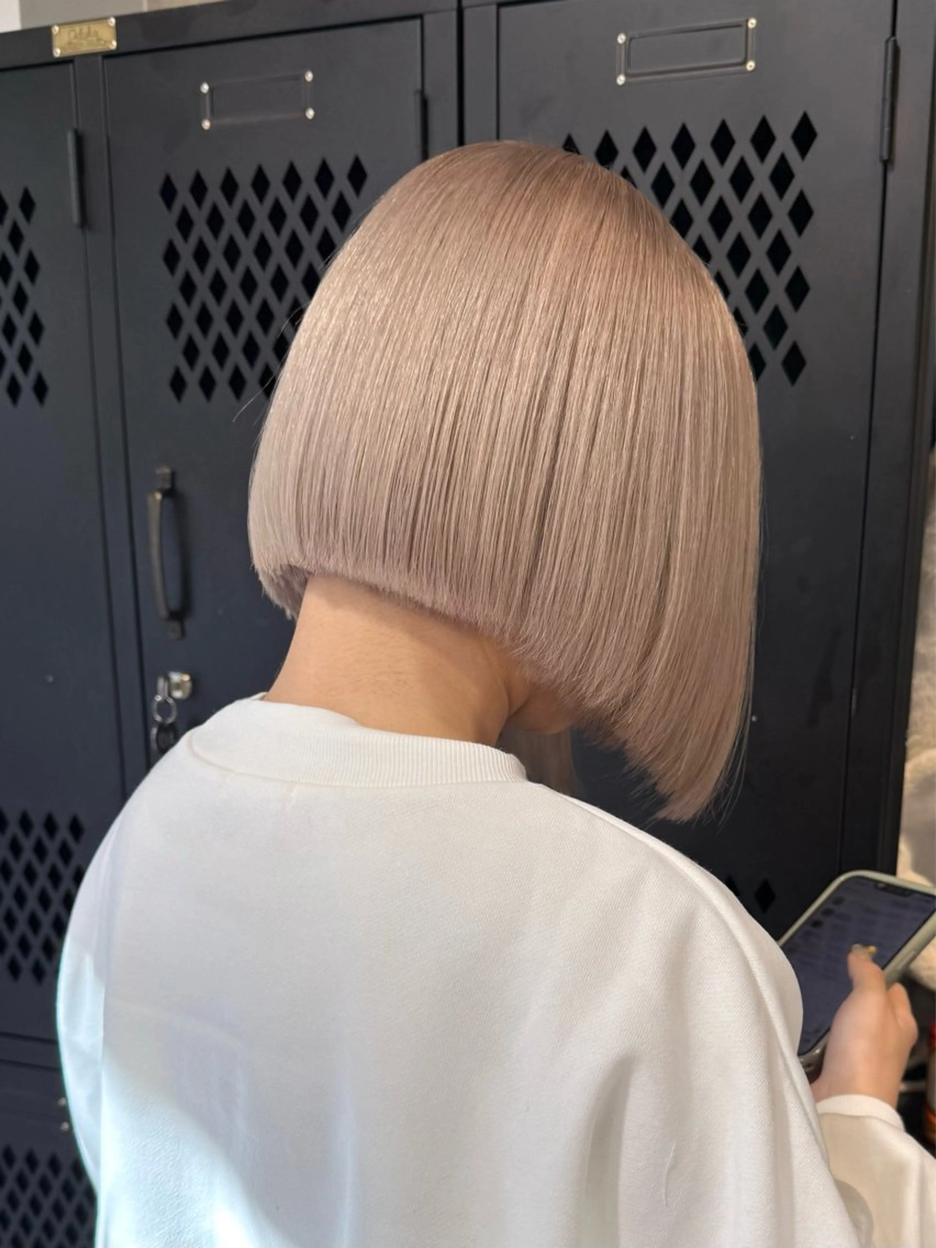 ミディアム カラー ヘアカラー 色落ち綺麗透明感カラ /ボブ/ナカツヒカルのヘアスタイル