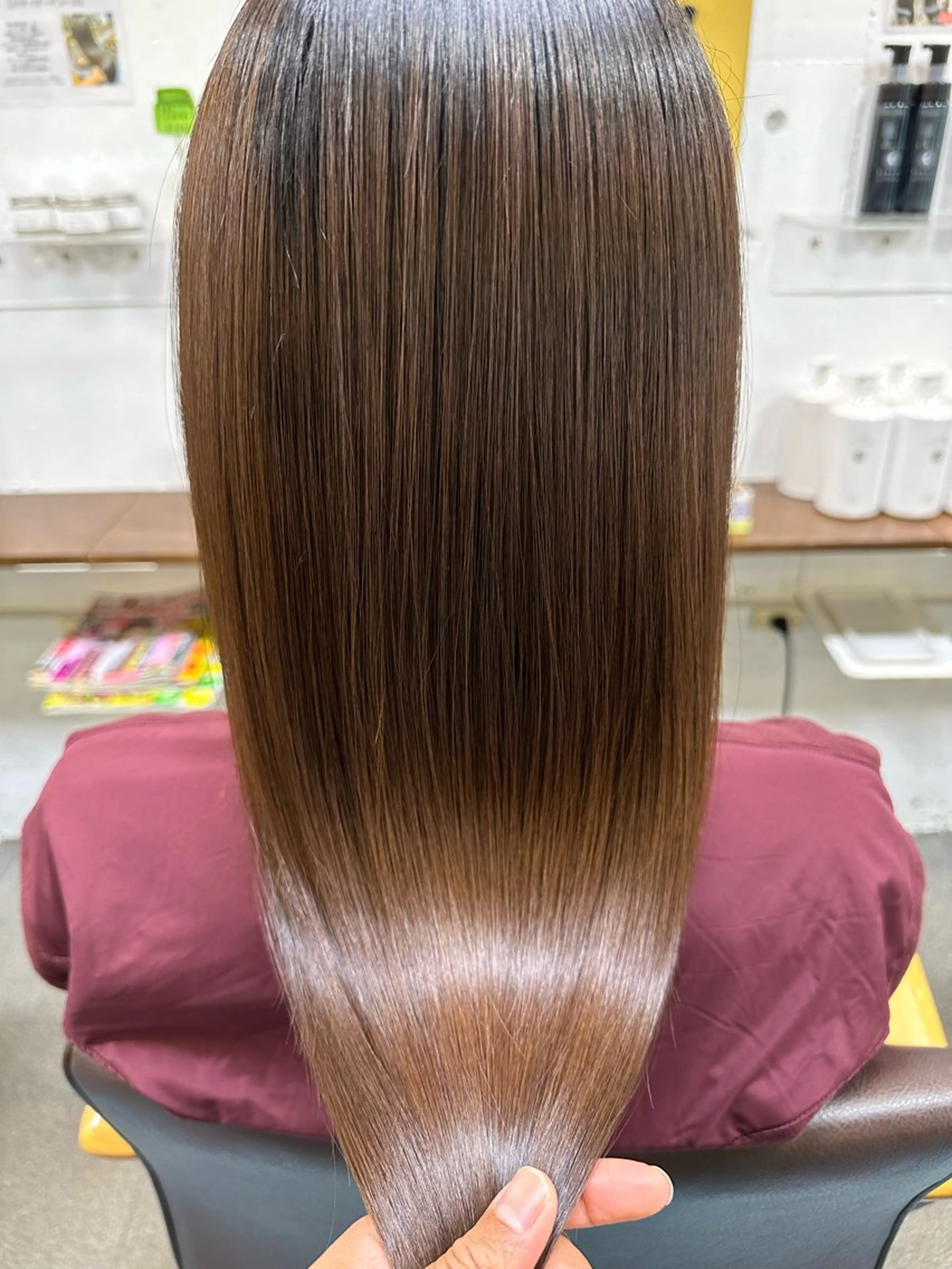 ロング カラー 髪質改善 カット ヘアカラー トリートメント 【髪質改善】に特化 オリーブオイルクラブのヘアスタイル