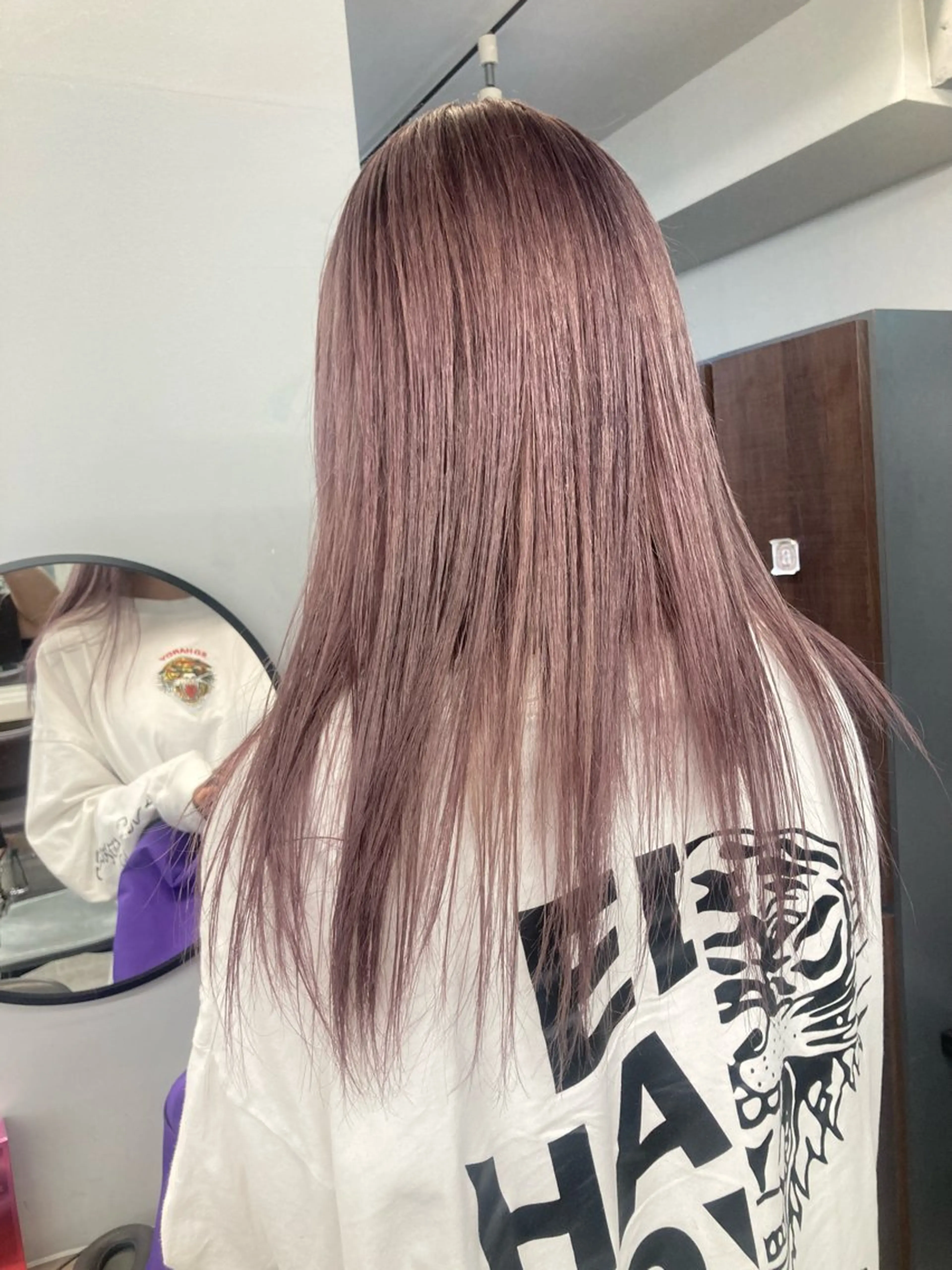 ロング ヘアカラー トリートメント ブリーチ&似合せボブ 田中寛十のヘアスタイル