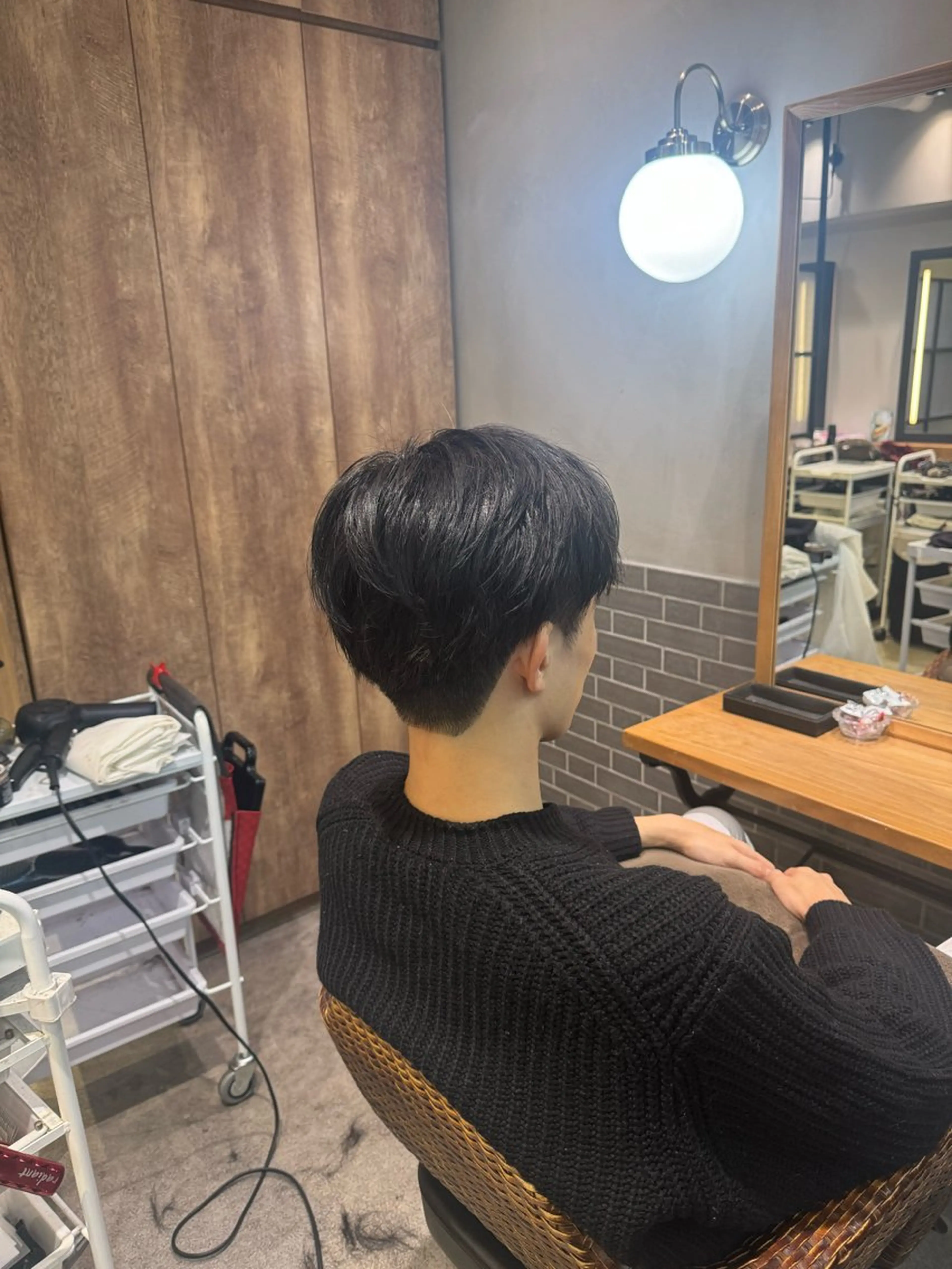 メンズ カット パーマ 暖色カラー🤎Red Neo meiのヘアスタイル