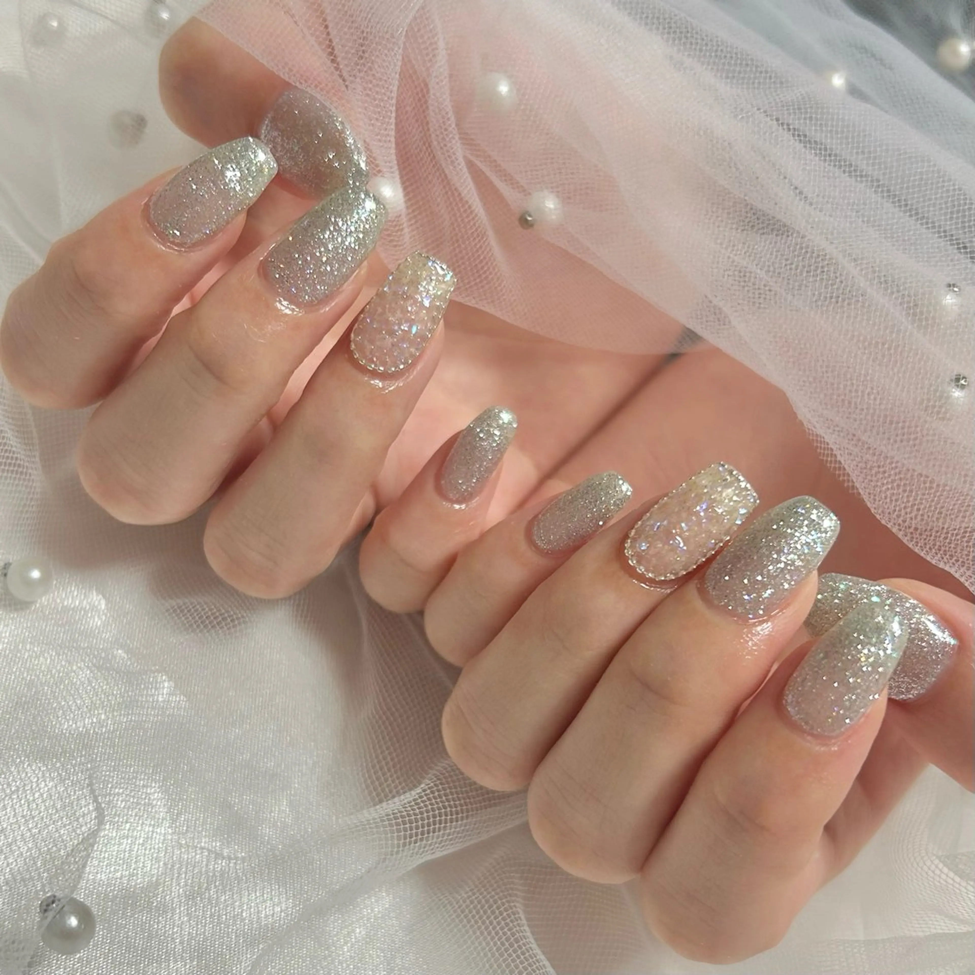 ネイル ラメ(グリッター) ハンドネイル Dallon nailのネイルデザイン