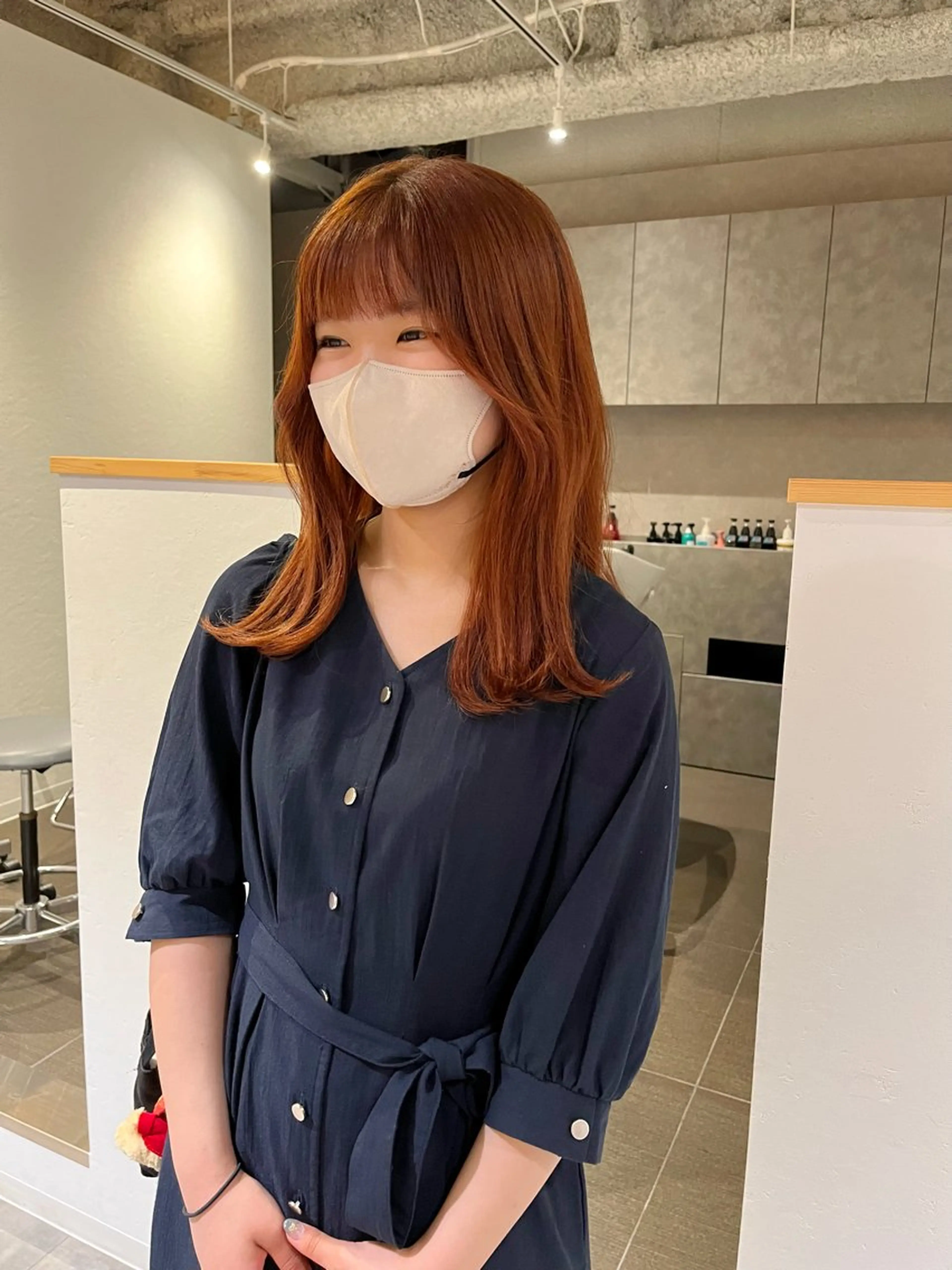 セミロング カラー ベージュカラー ブリーチ ブラウンカラー ブラウンベージュ ダブルカラー カット ヘアカラー ショート/パーマ/ カラー/FUKOのヘアスタイル