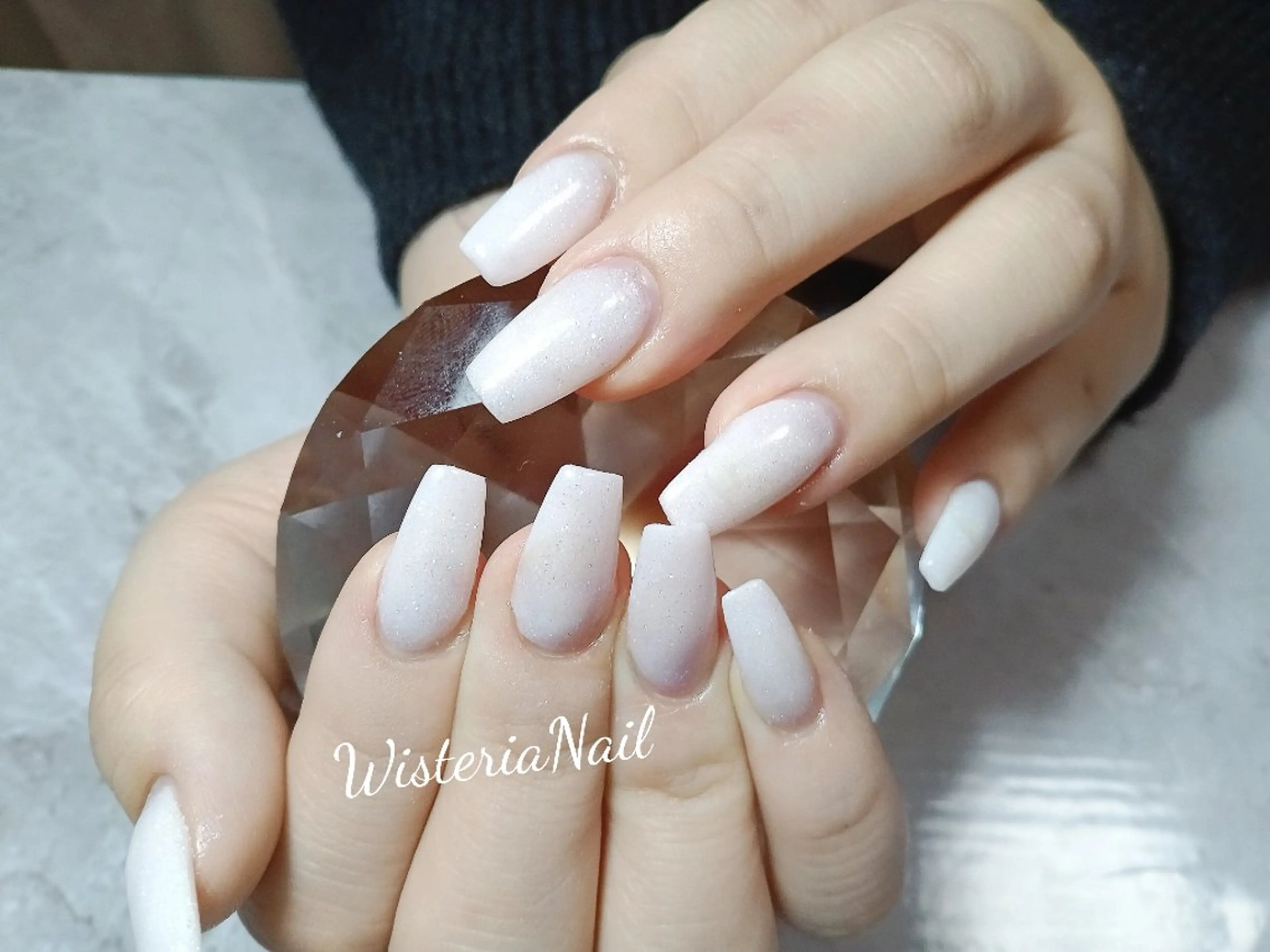 ネイル ワンカラーネイル スカルプネイル 春ネイル Wisteria Nail_Yukieのネイルデザイン