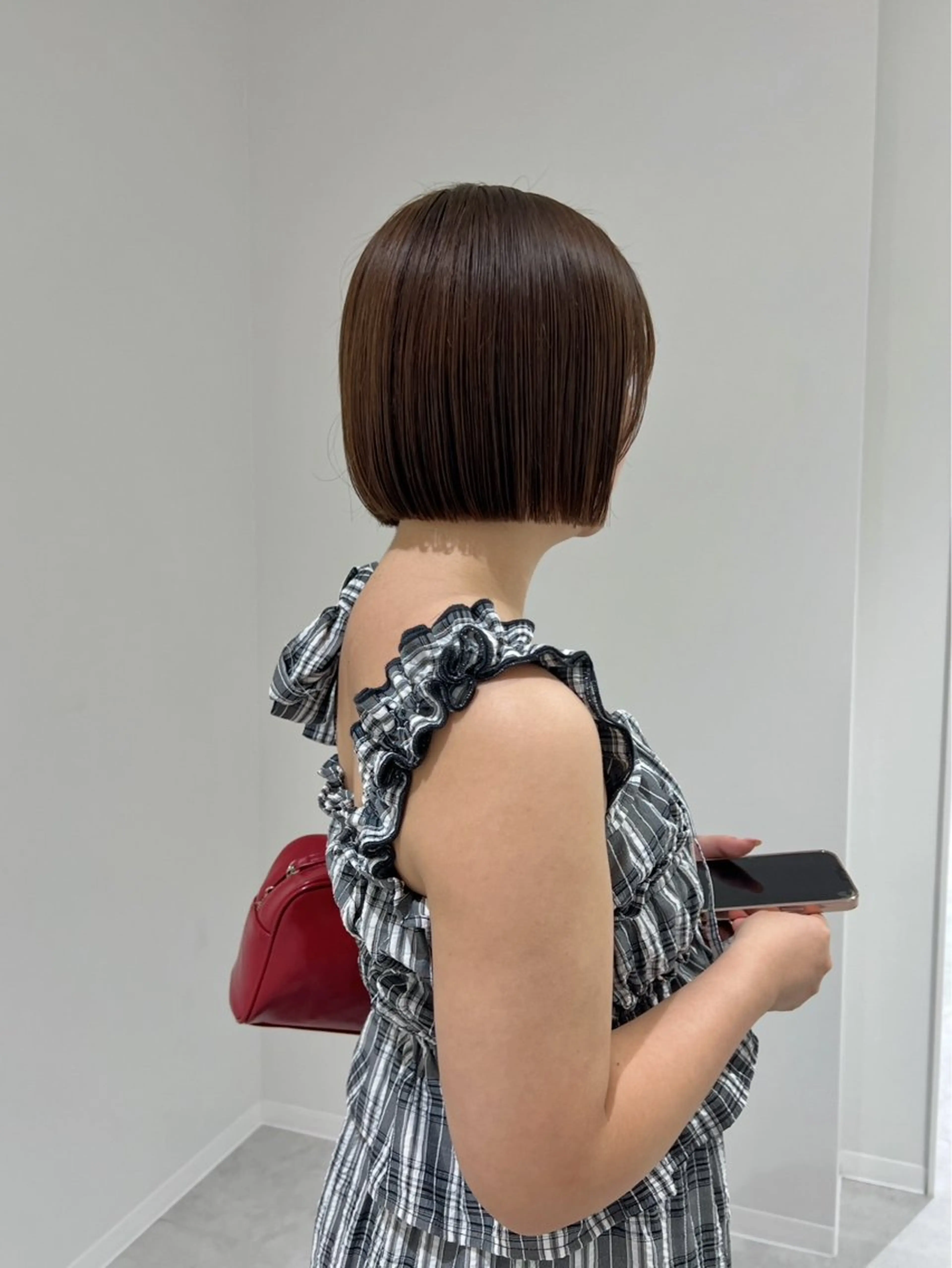 ミディアム カット りな/ボブ /ダブルカラーのヘアスタイル