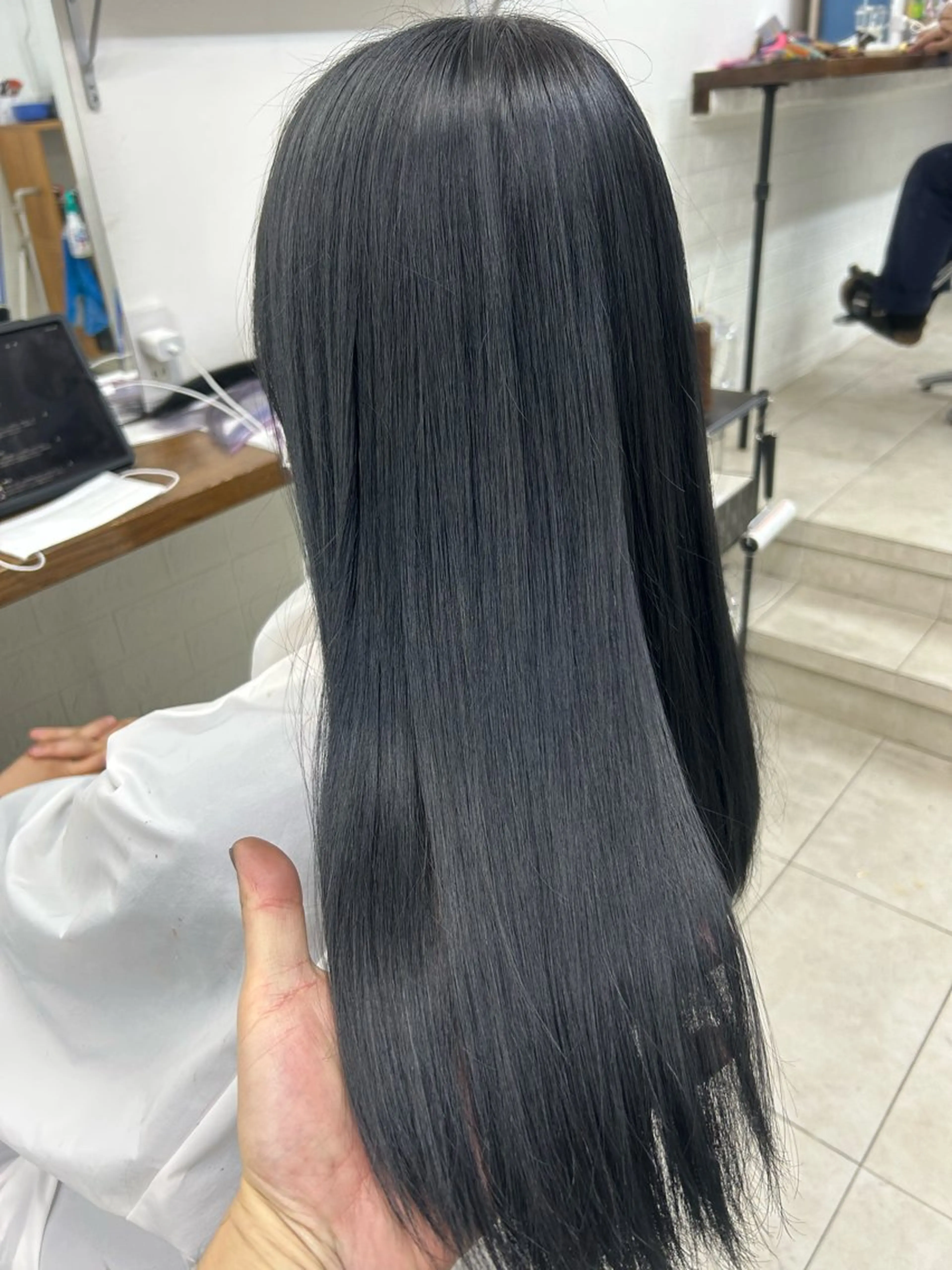 カラー エクステ ダブルスキルエクステ /羽エクステ白石宇由のヘアスタイル