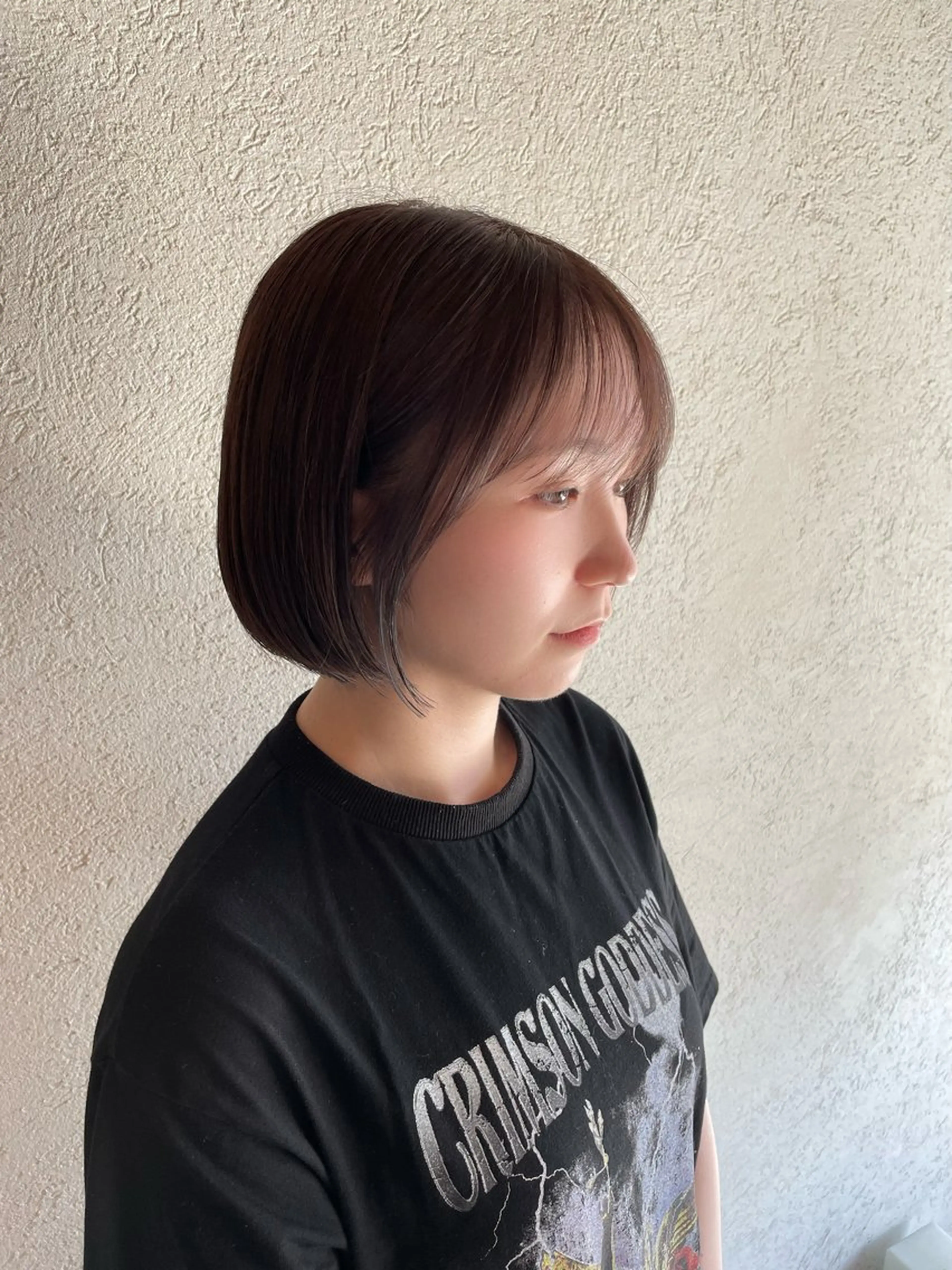 ショート ショートボブ ボブ くびれヘア 顔まわりレイヤー レイヤーカット カット ヘアカラー トリートメント ひたち野うしく 古田　捷人のヘアスタイル