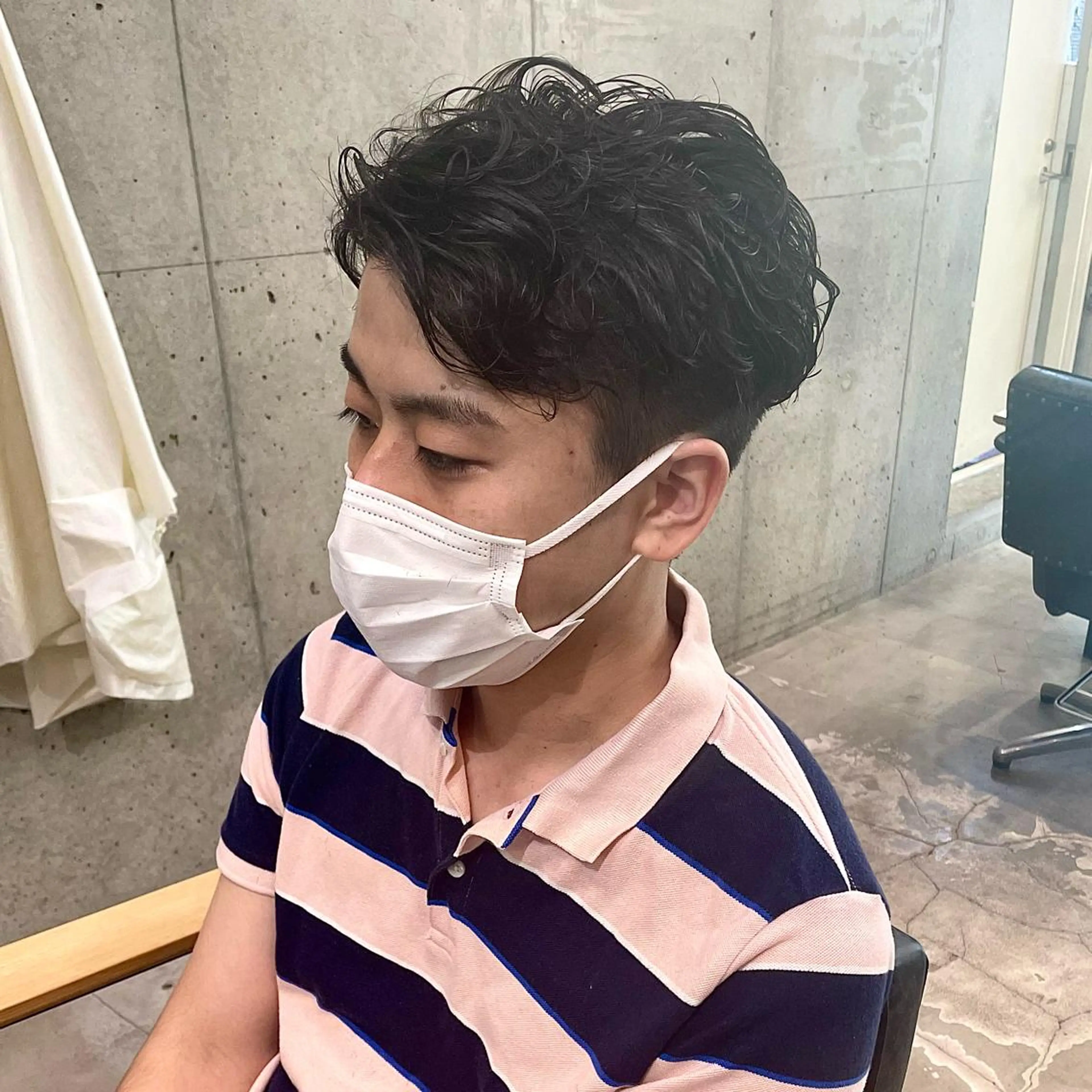 ショート パーマ メンズ 西大島美容師 渡部仁太のヘアスタイル