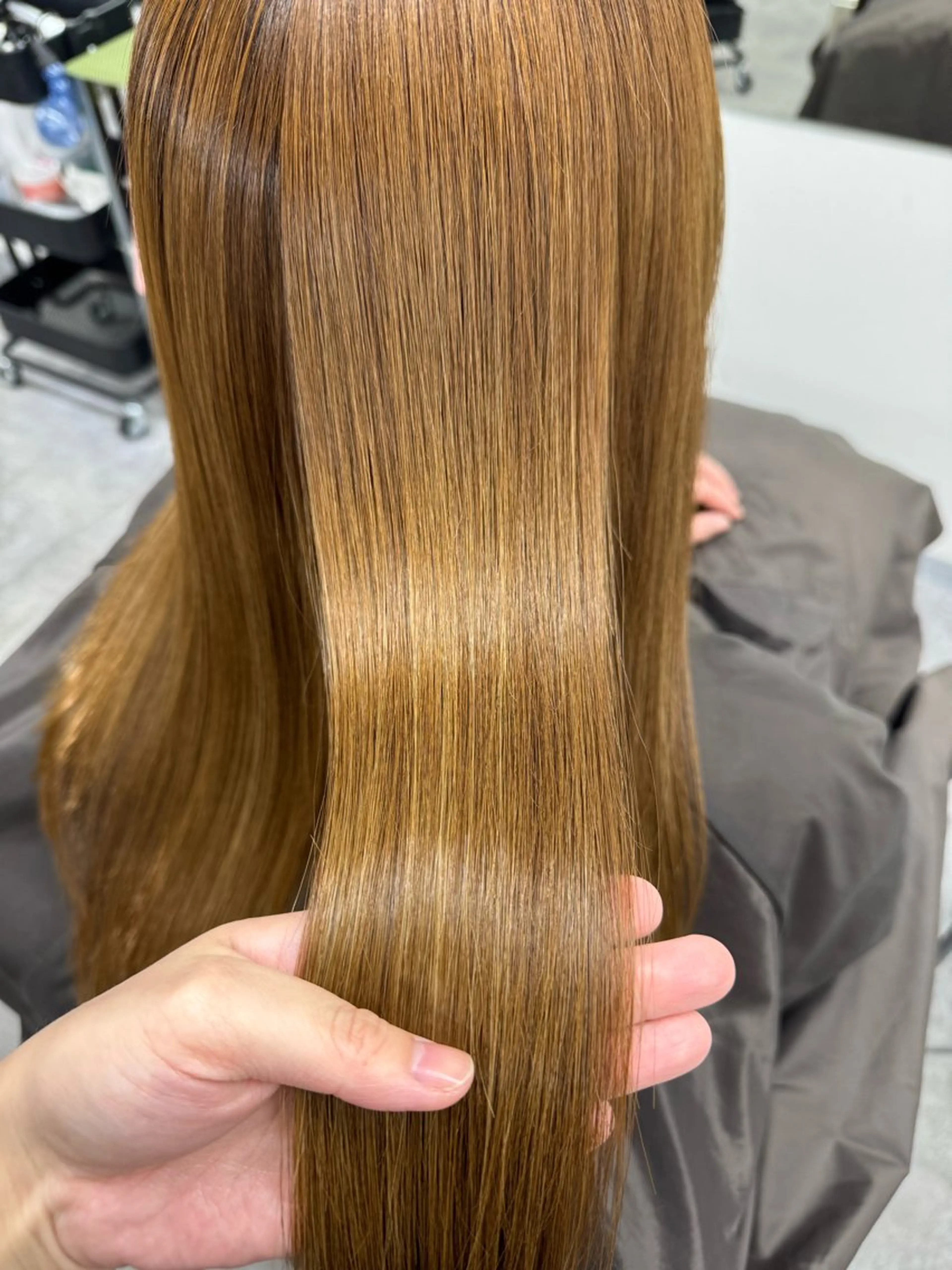 ロング 髪質改善 トリートメント 酸熱トリートメント 髪質改善メニュー 長井 美佐子のヘアスタイル