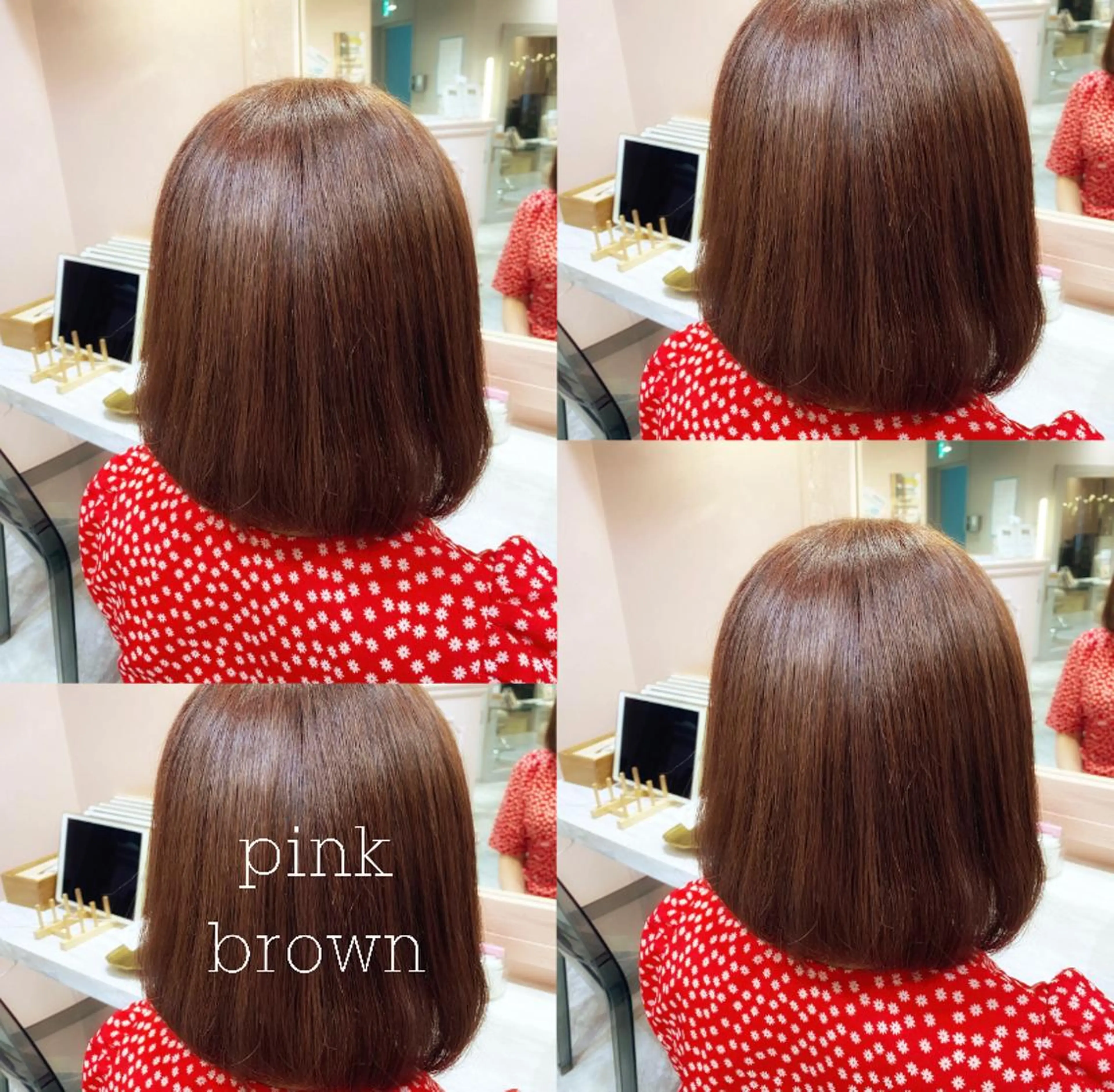 ミディアム カラー パーマ ヘアアレンジ RIYA❤︎ Aujuaソムリエのヘアスタイル