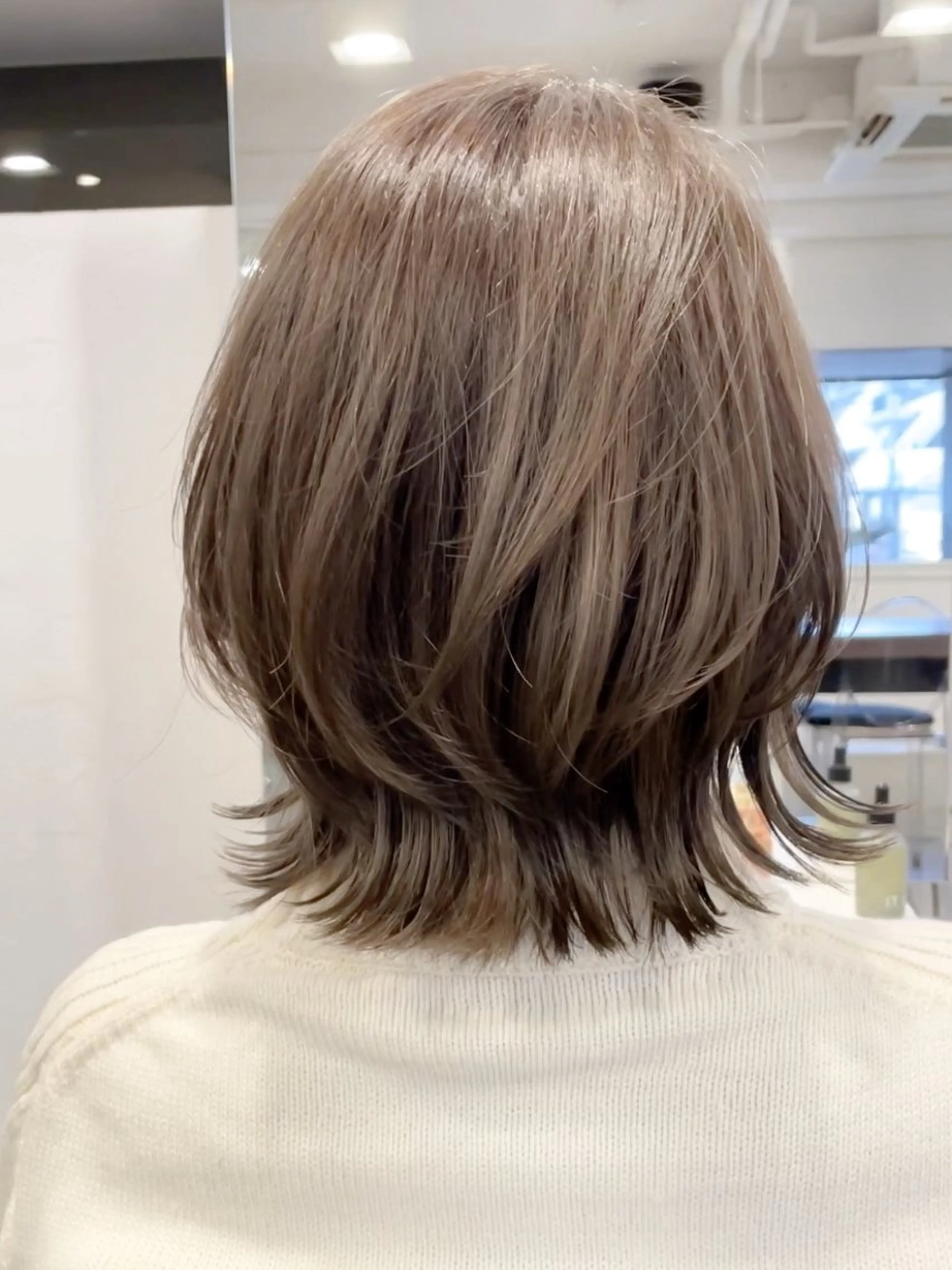 ミディアム カラー 髪質改善カラー ショートボブ専門のヘアスタイル