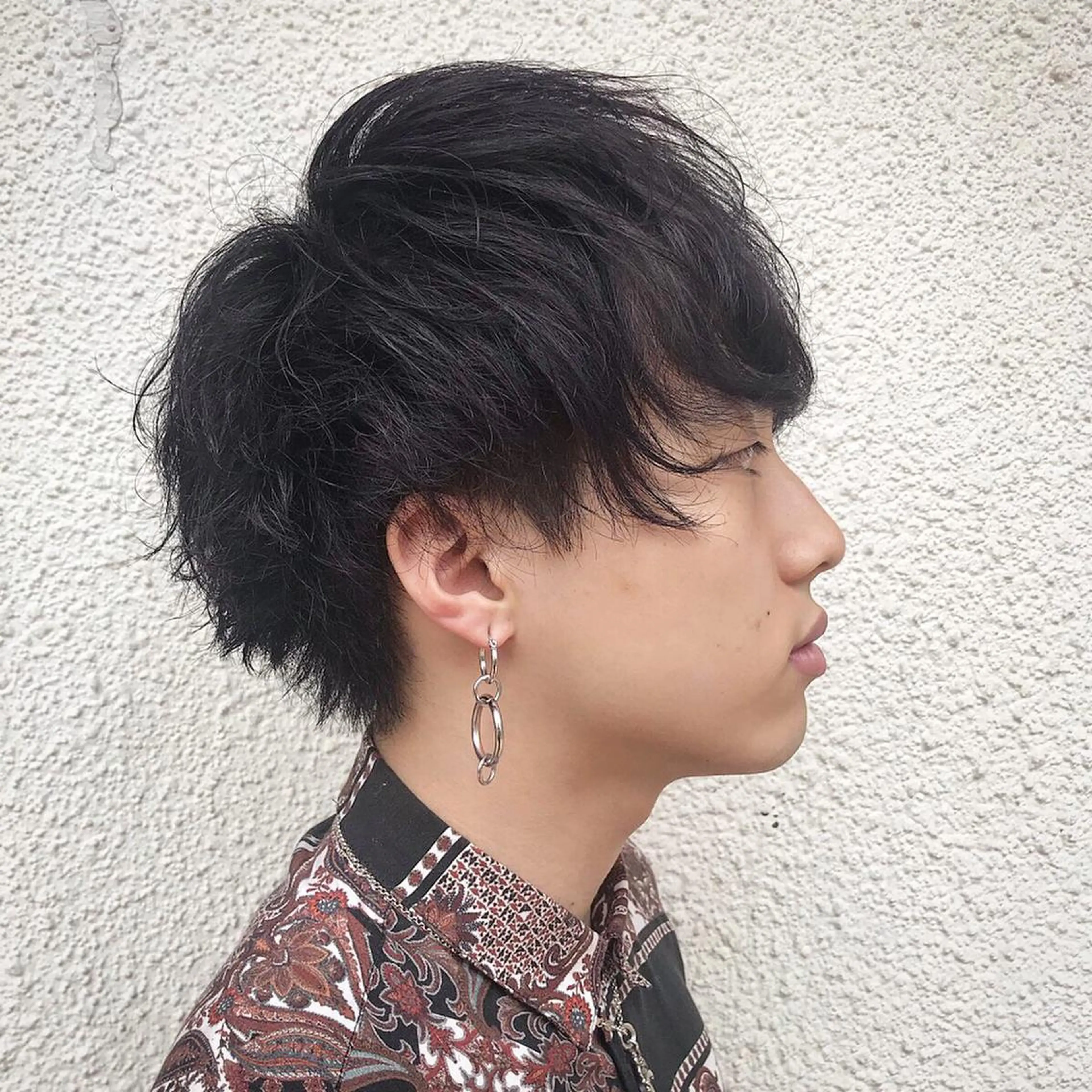 ショート カラー パーマ メンズ ニュアンスパーマ/ レイヤー/茶屋町のヘアスタイル