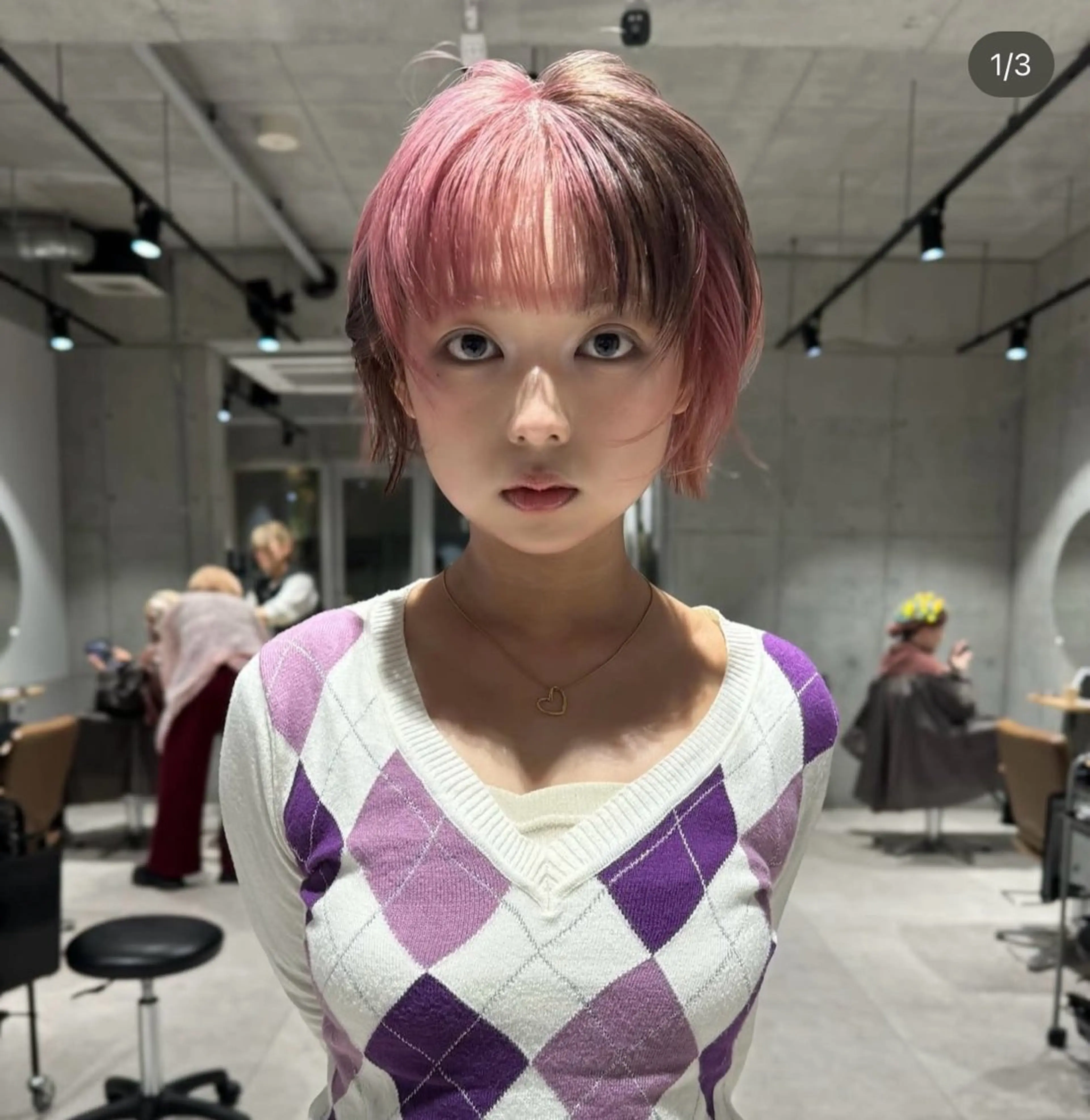 ショート ヘアカラー トリートメント udaハイトーン /ボブ/レイヤーのヘアスタイル