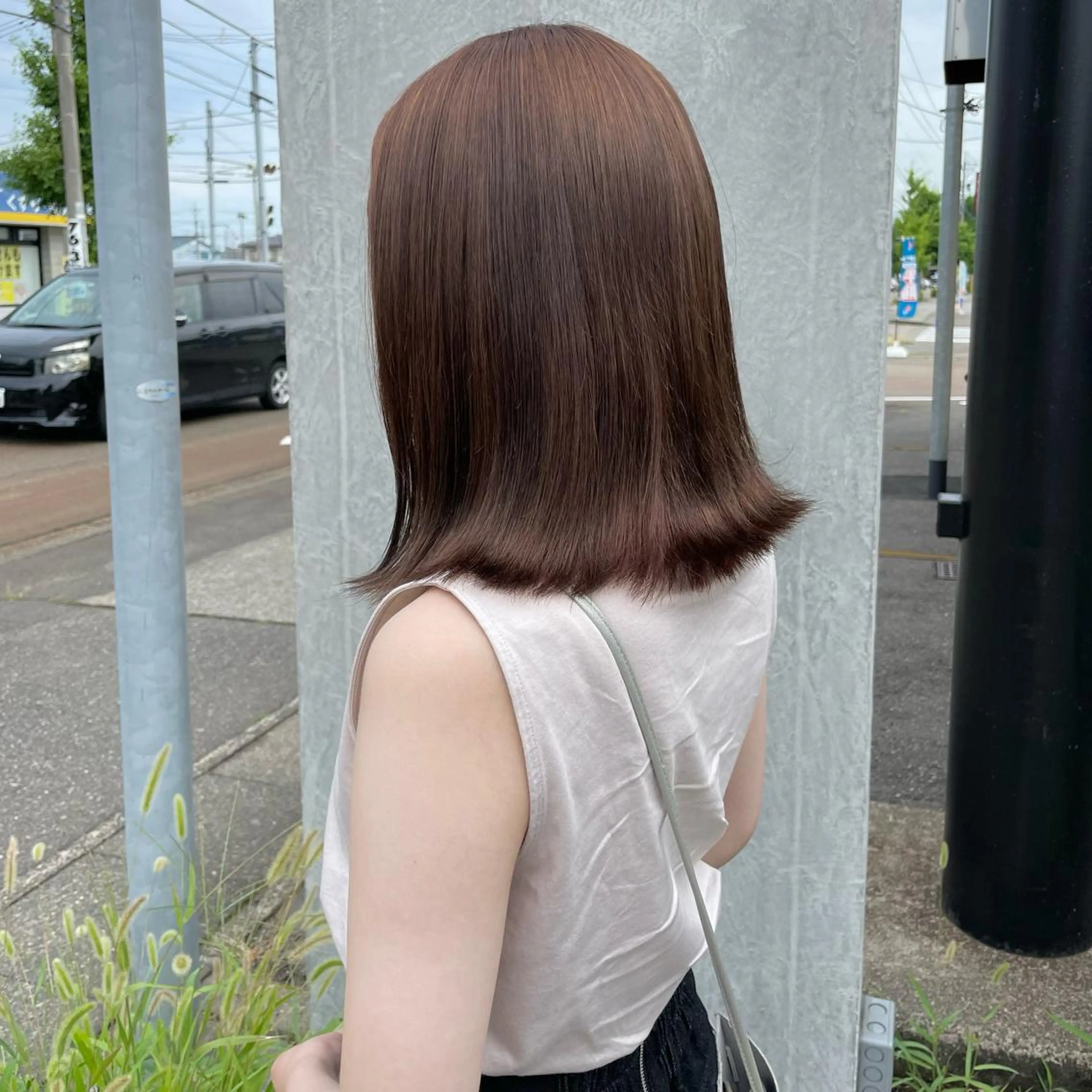 ミディアム カラー はちすか るかのヘアスタイル
