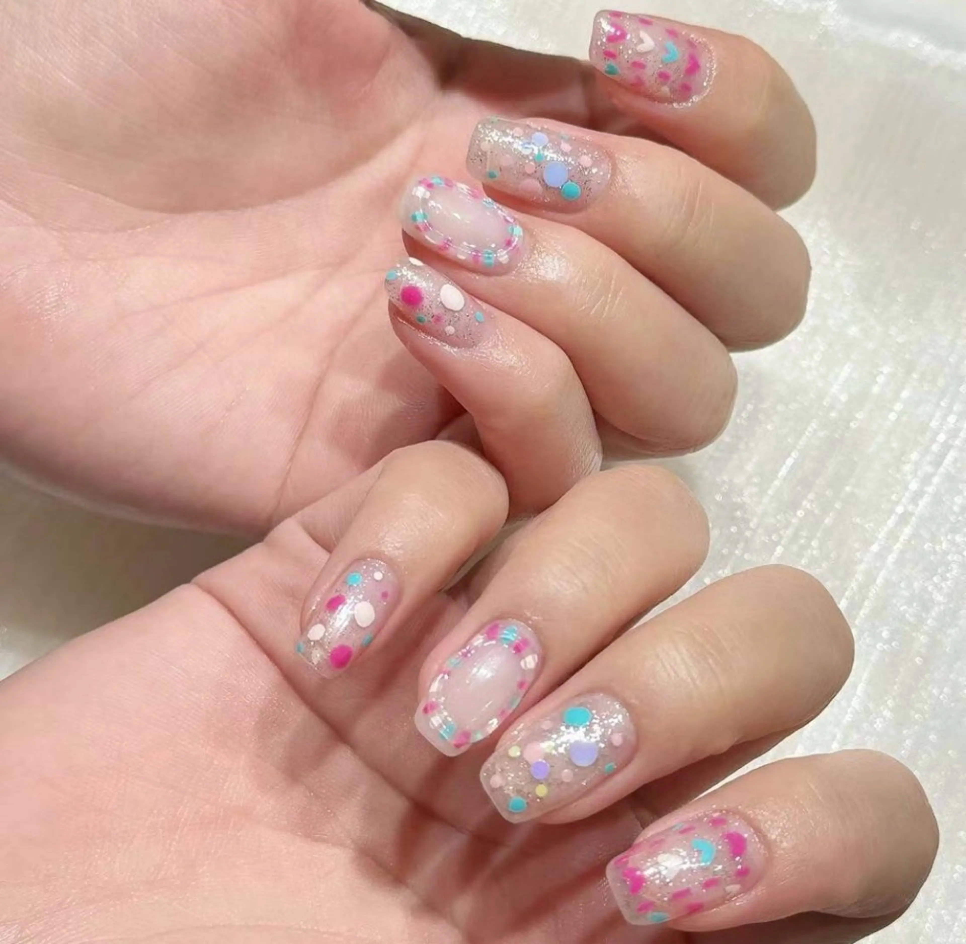 ネイル アートネイル フットネイル ジェルネイル ハート マグネットネイル babarla Nailのネイルデザイン