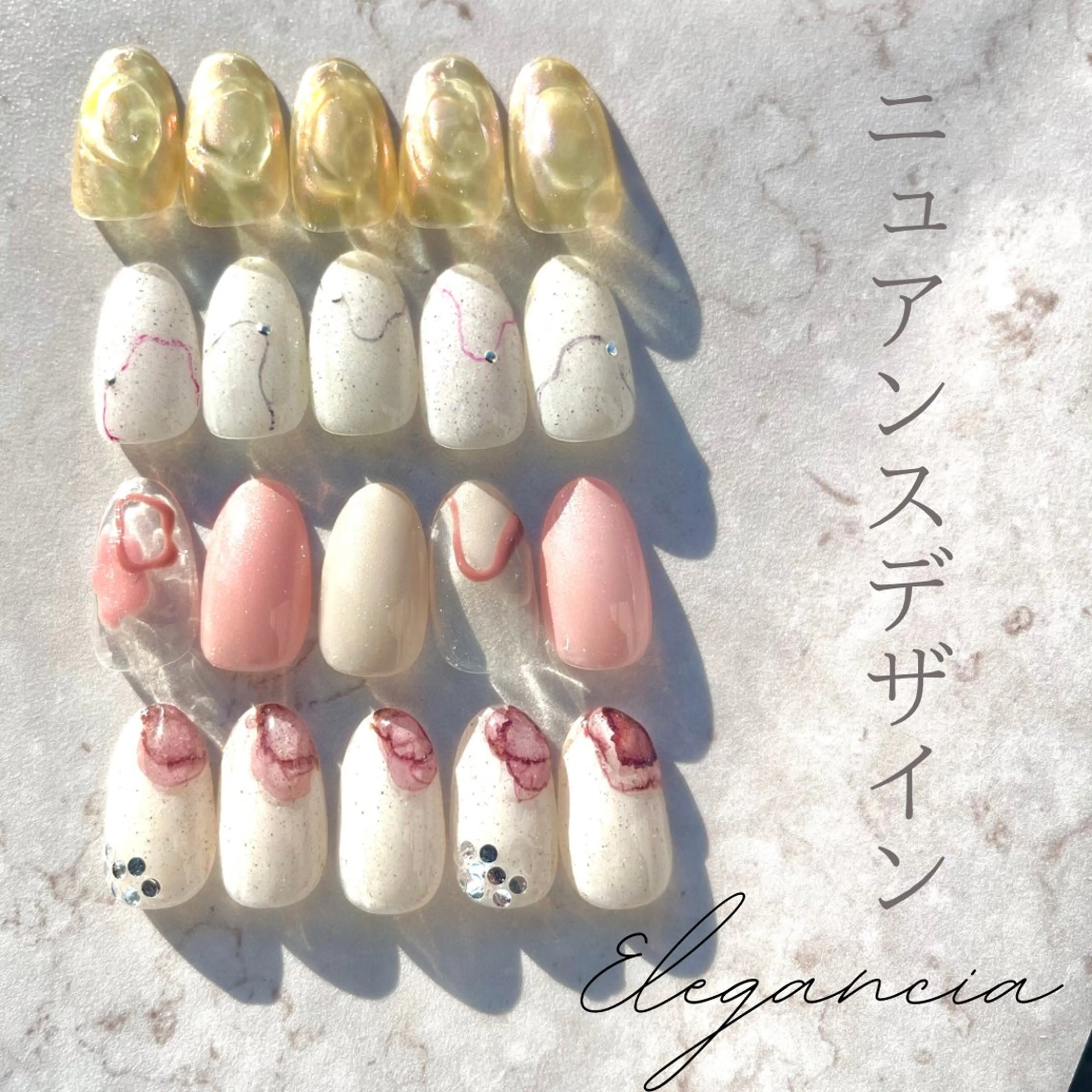 カラー ネイル ハンドネイル Elegancia. Hiromiのネイルデザイン