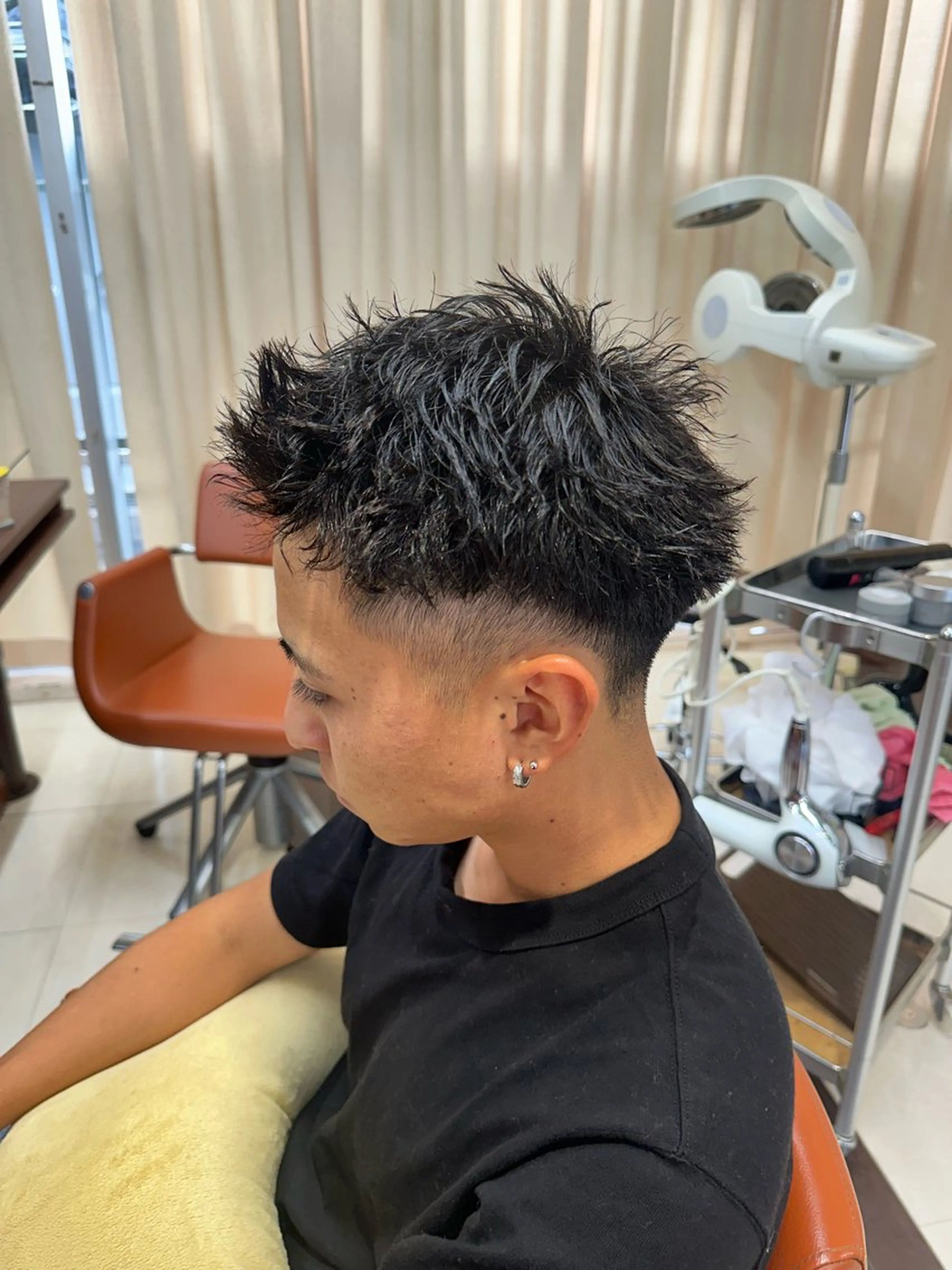 ショート カラー パーマ メンズ メンズパーマ カット パーマ 毎月230人担当/ メンズヘア/清和武虎のヘアスタイル