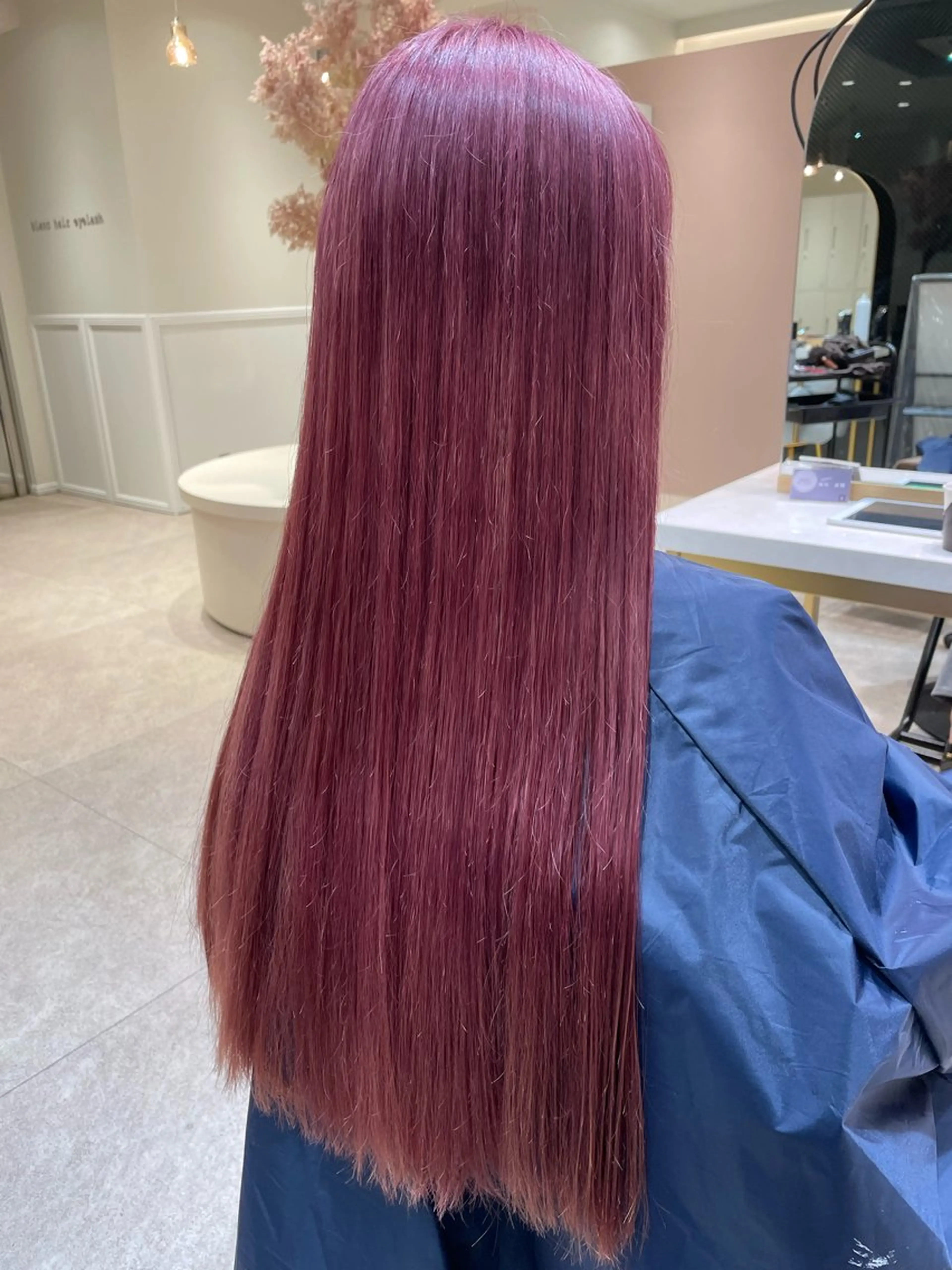 ロング カラー ピンクカラー 髪質改善 BlancHairのヘアスタイル