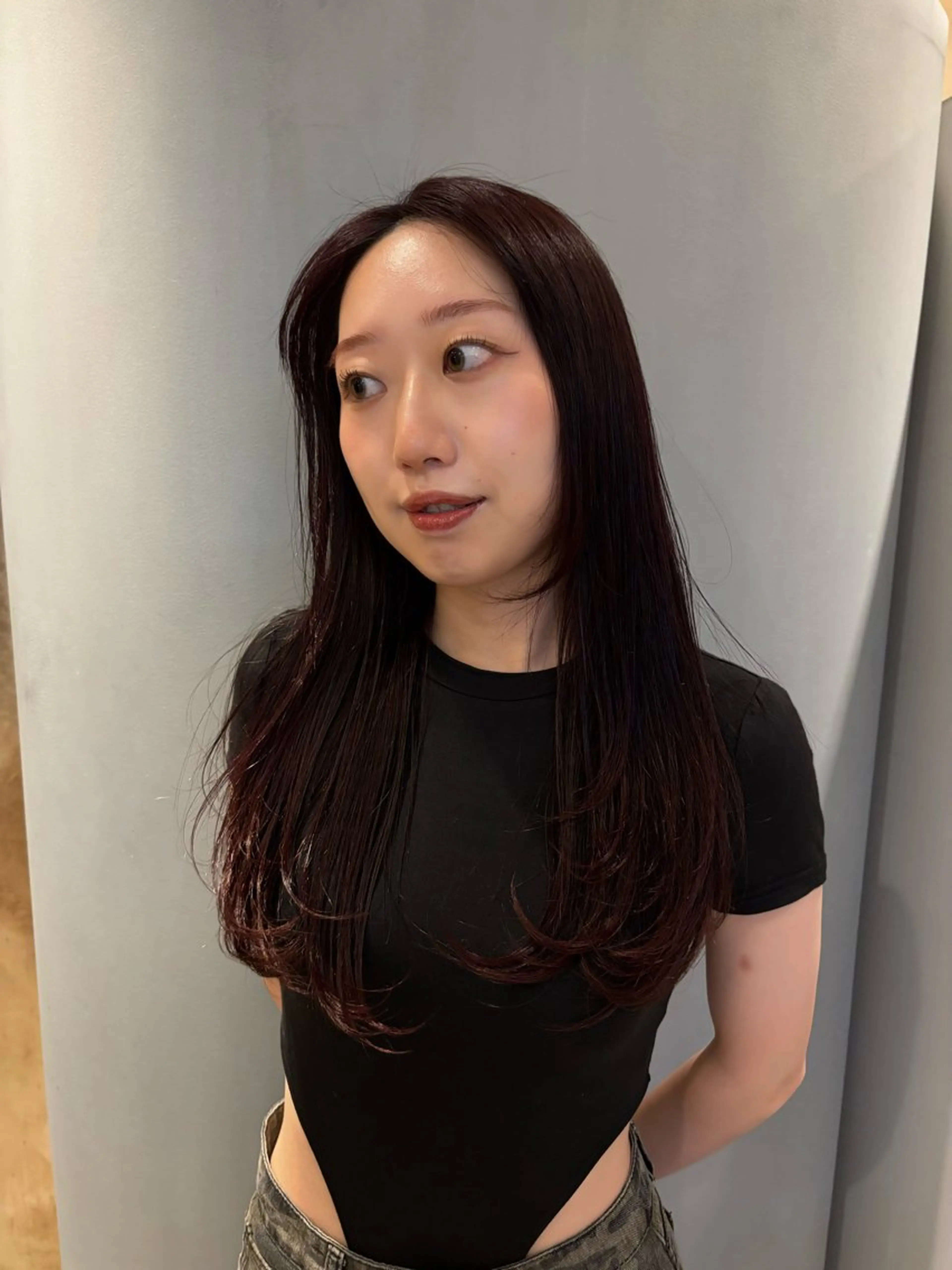 ロング カラー ヘアカラー lot れののヘアスタイル