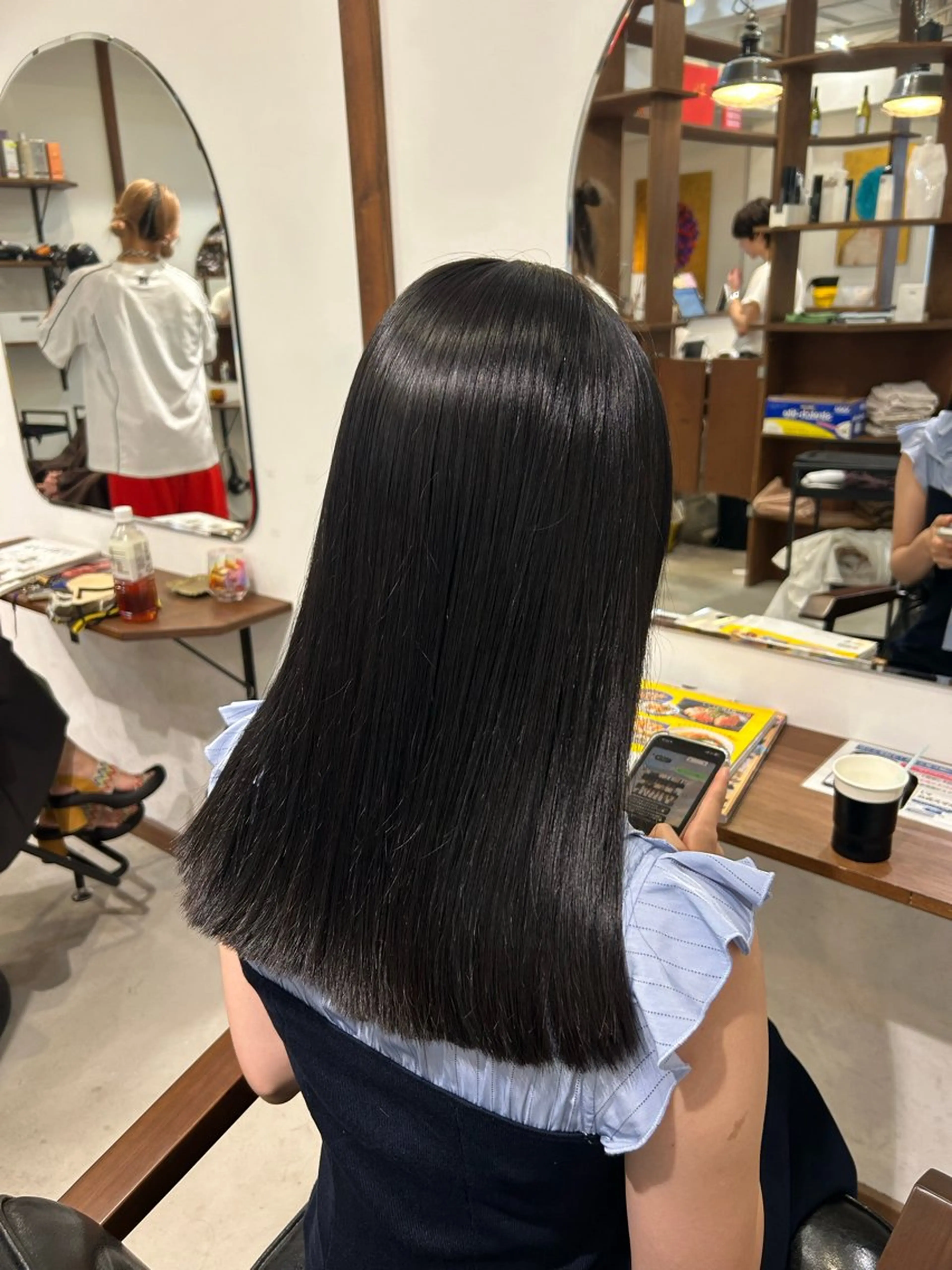 ロング カラー カット ヘアカラー トリートメント ROUIS/ mioのヘアスタイル