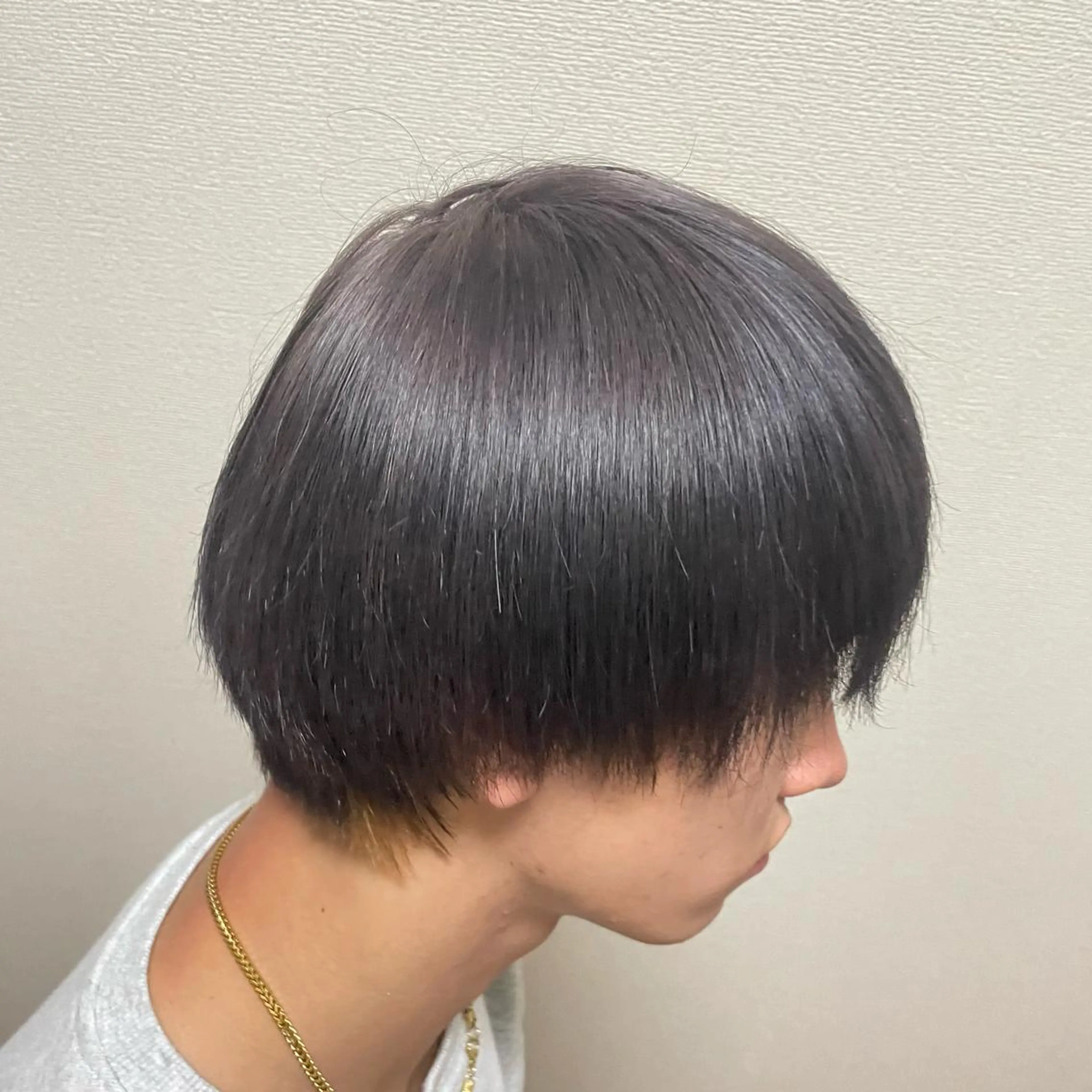 ショート カラー メンズ 🧸赤み消し🐾 ラベンダ/ミルクティのヘアスタイル