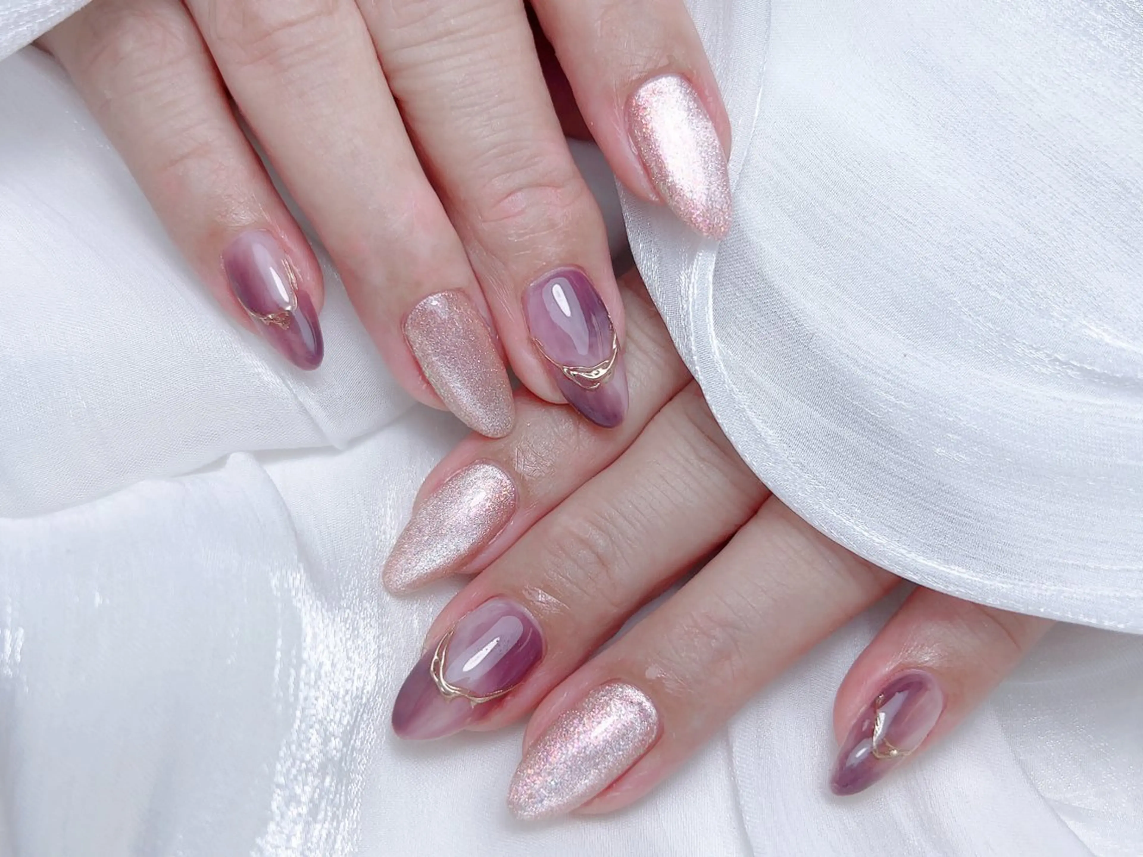 ネイル ハンドネイル M🌷nail 長さだし専門店のネイルデザイン