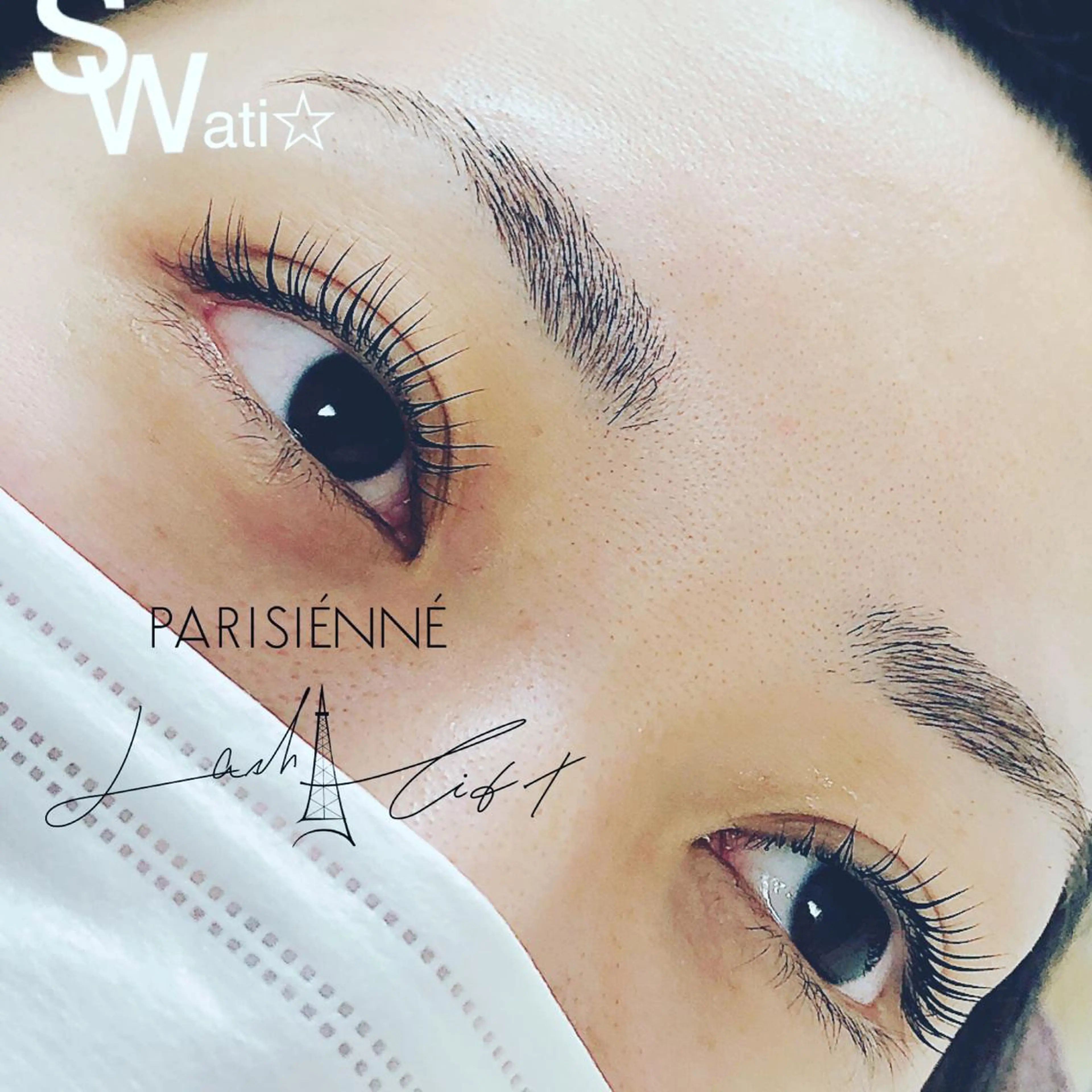 マツエク・マツパ パリジェンヌラッシュリフト まつげパーマ 一重×まつ毛パーマ マツパ マツパ＆マツエク swatiのマツエク・マツパデザイン