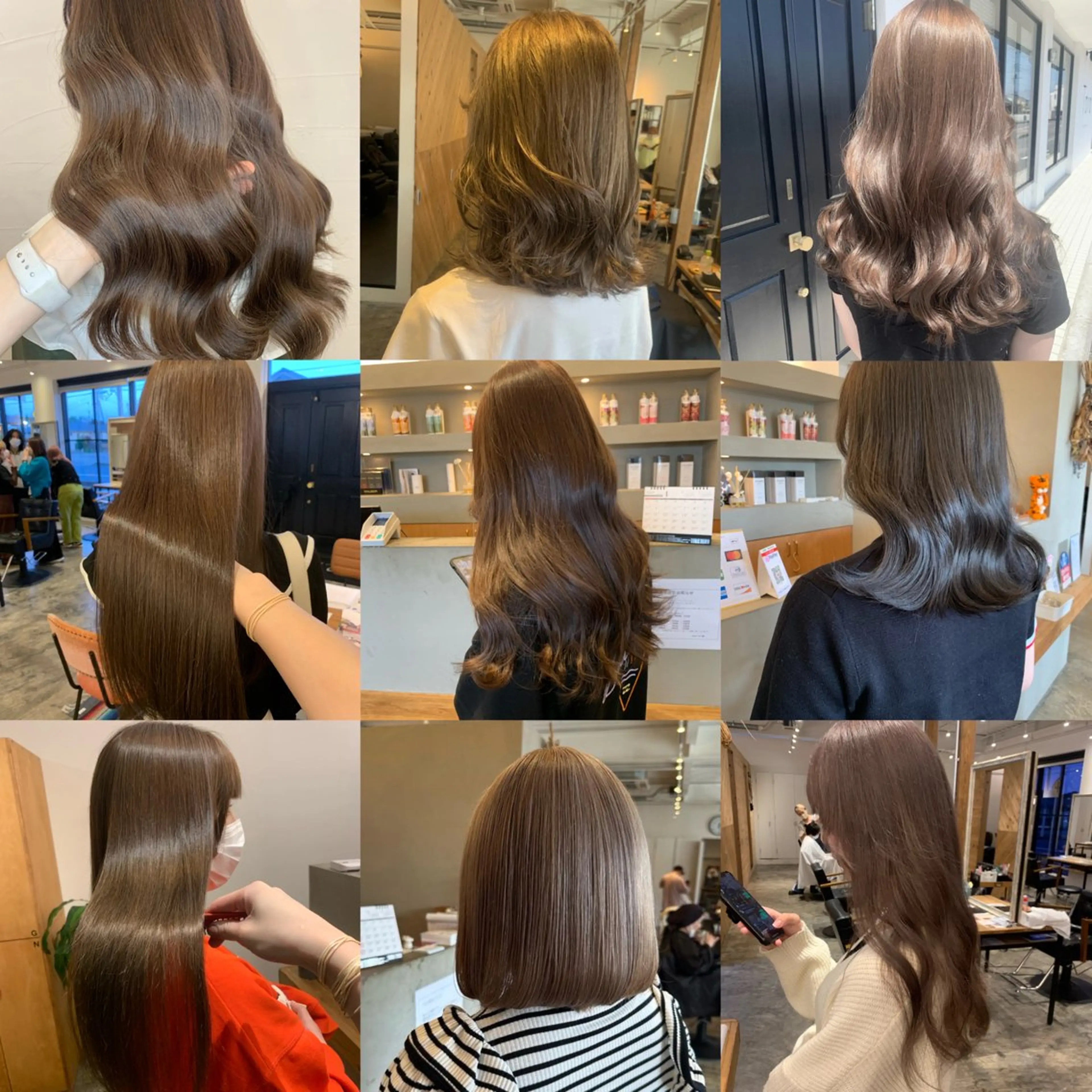 セミロング カット ヘアカラー ハイトーン職人💗 松本輝美のヘアスタイル